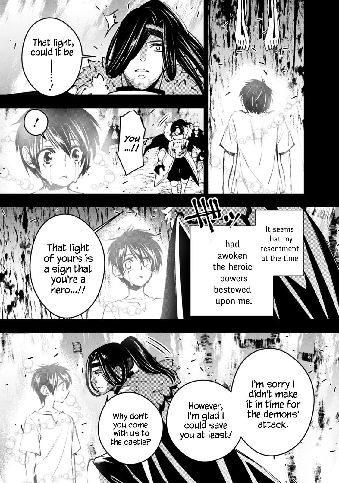 Fukushuu O Koinegau Saikyou Yuusha Wa, Yami No Chikara De Senmetsu Musou Suru Chapter 9 - Page 7 in English