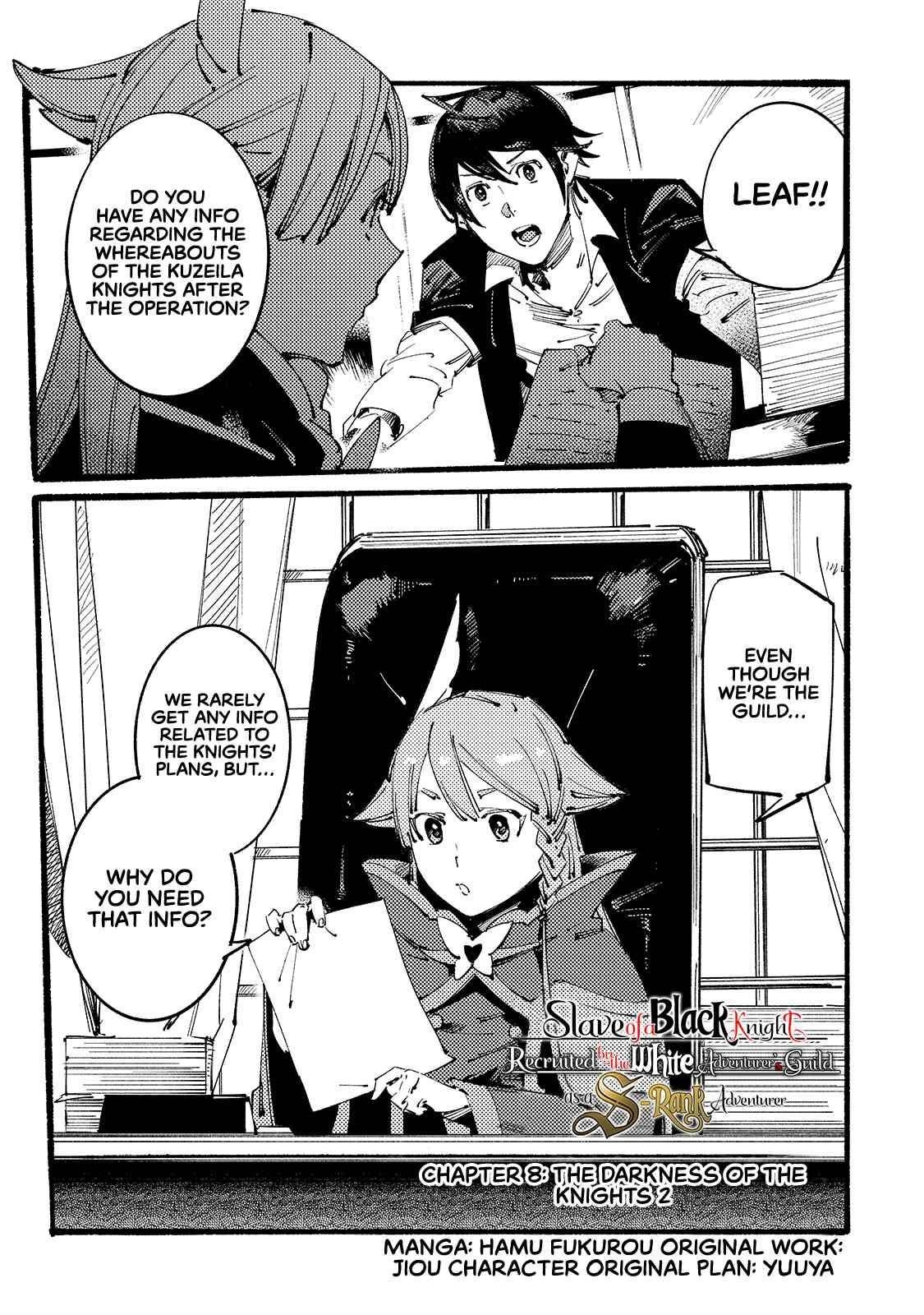 The Slave of the “Black Knights” is Recruited by the “White Adventurer’s Guild” as a S Rank Adventurer Chapter 8 - Page 1 in English