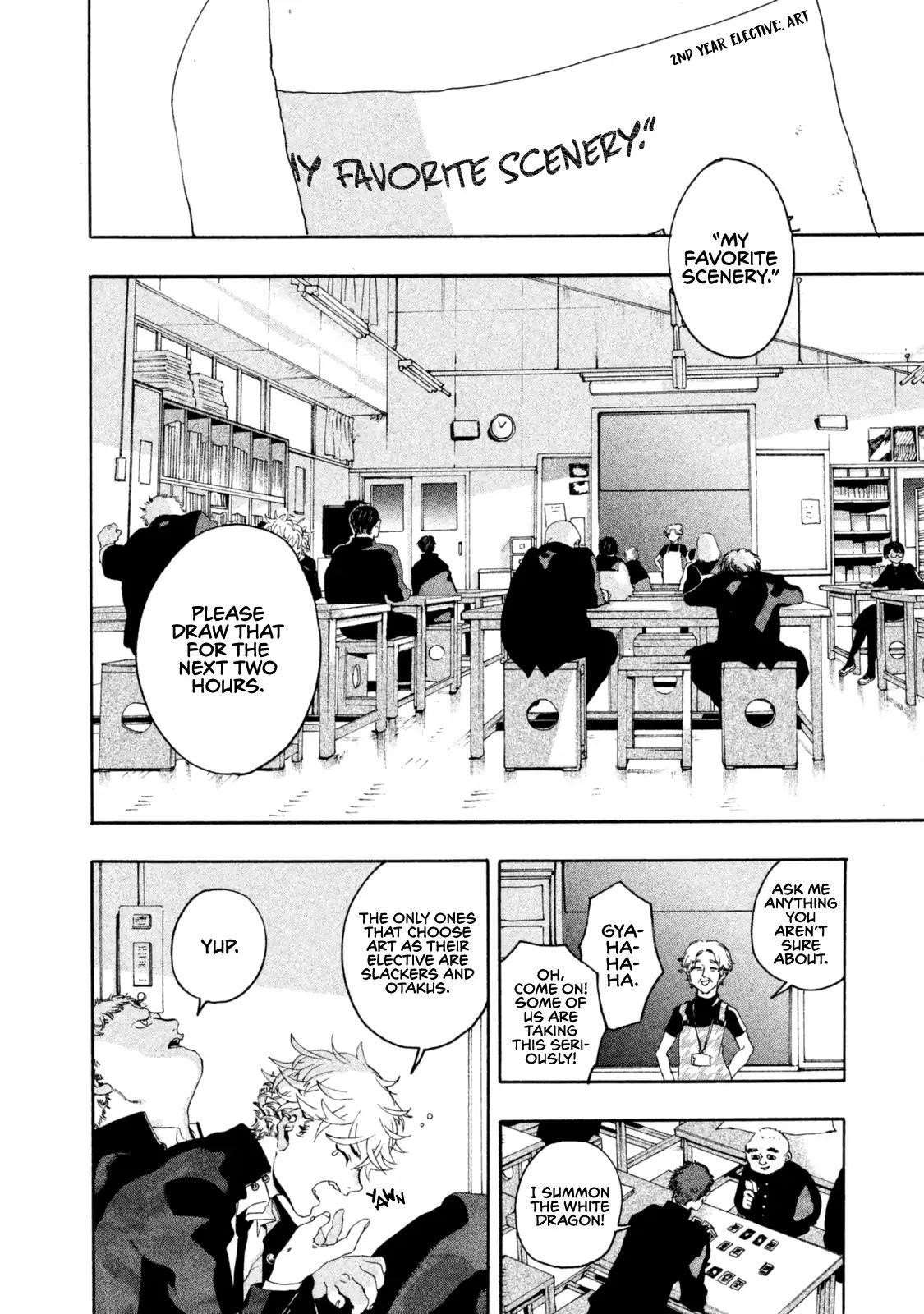 Blue Period Chapter 1 - Page 14 in English