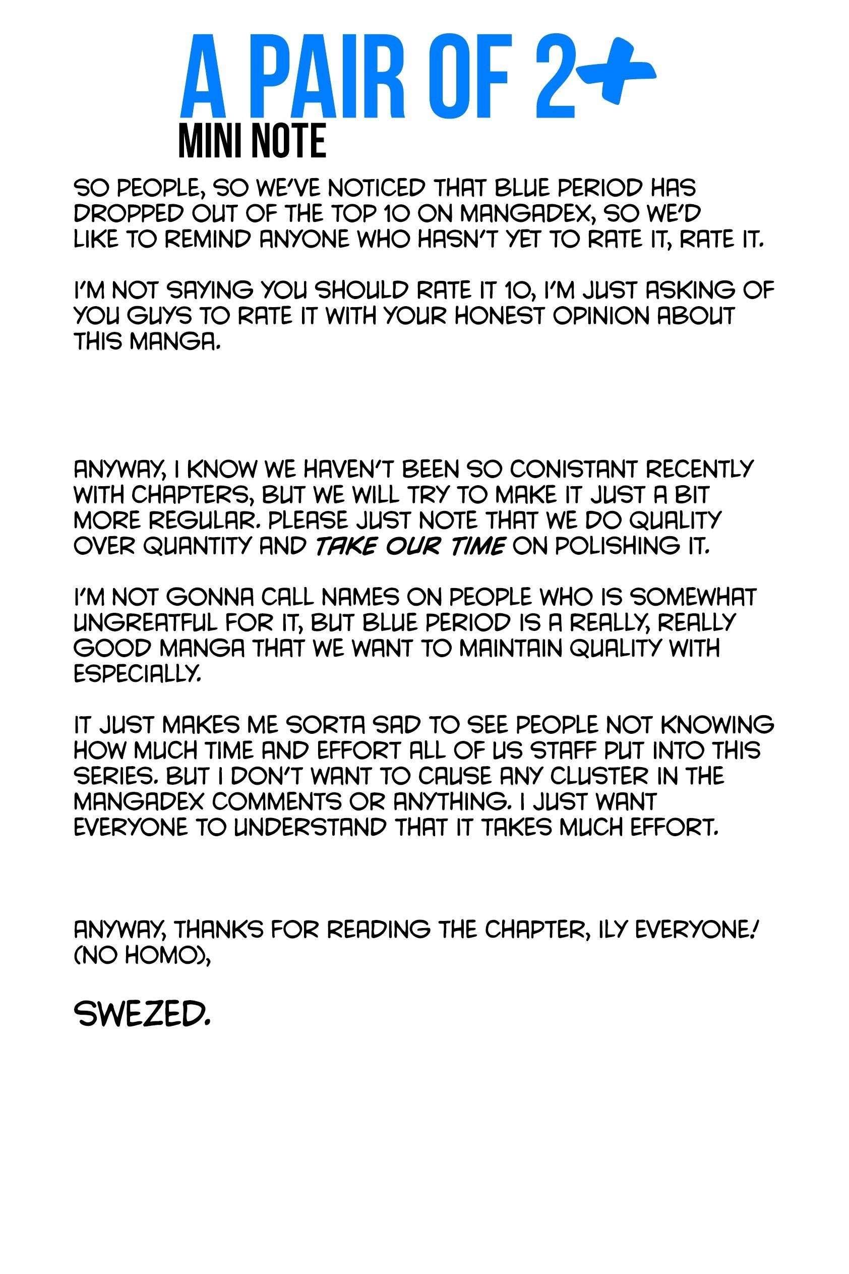Blue Period Chapter 27 - Page 47 in English