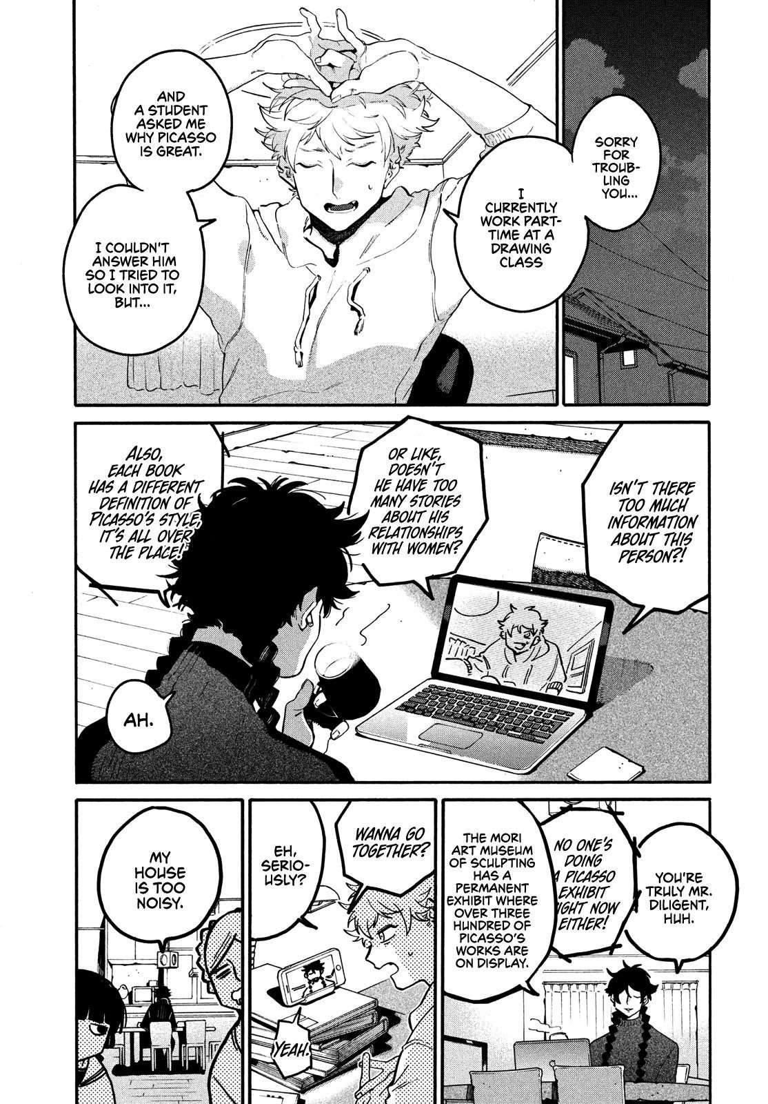 Blue Period Chapter 43 - Page 18 in English