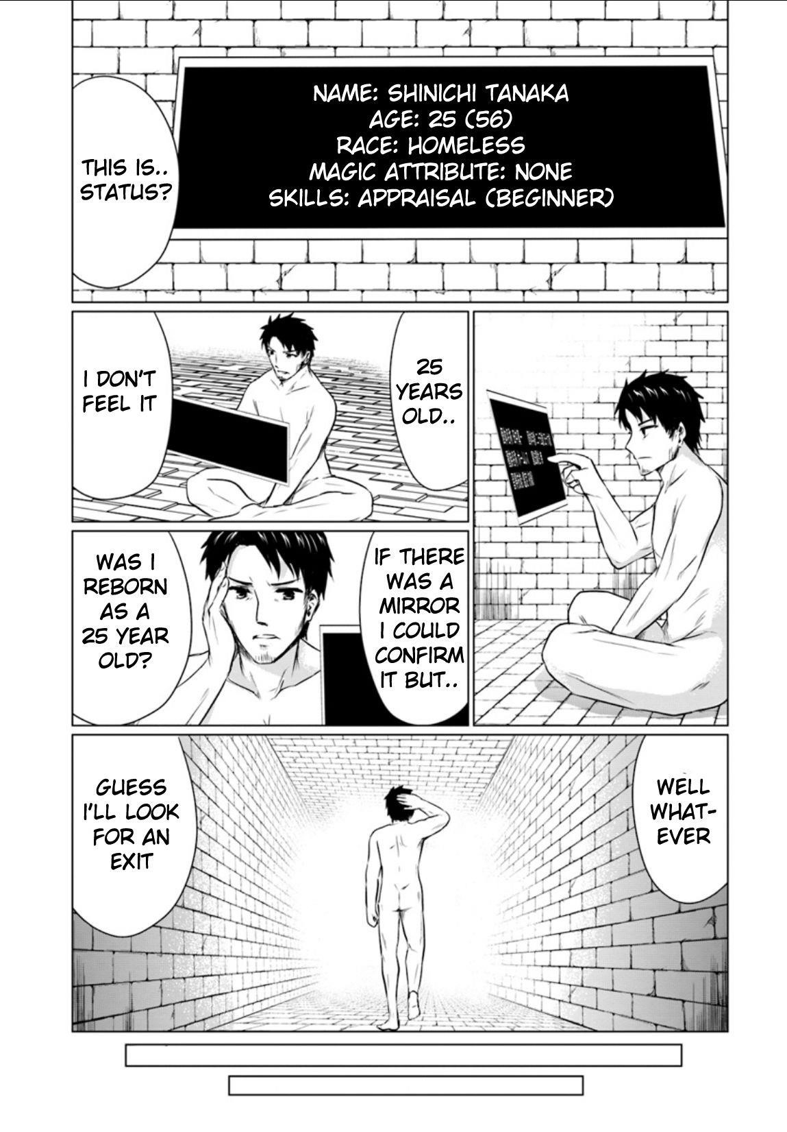 Homeless Tensei: Isekai De Jiyuu Sugiru Majutsu Jisoku Seikatsu Chapter 1 - Page 12 in English