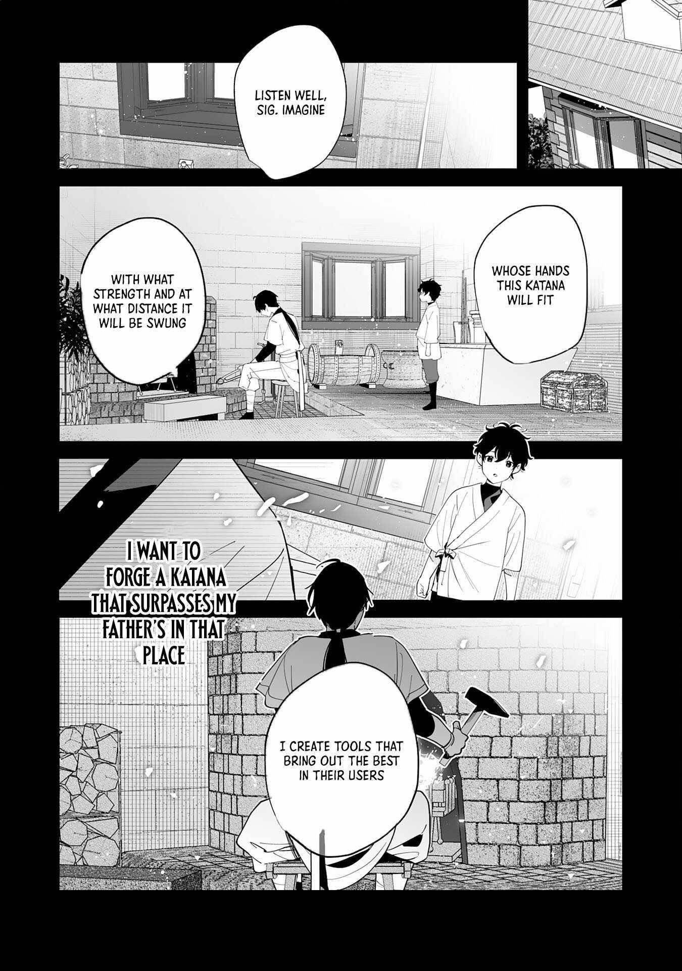 The Leisurely Frontier Life of a Katana Blacksmith Who Left an S-Rank Guild ~After Escaping From a Black Company Guild and Forging Freely, I Accidentally Created a Legendary Demon Sword~ Chapter 1 - Page 38 in English