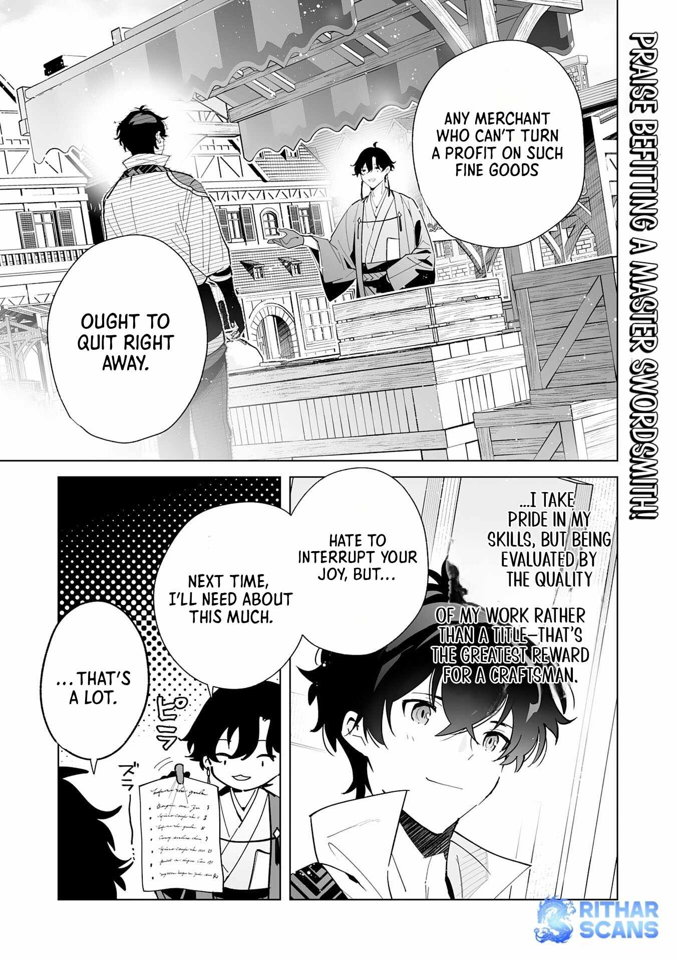 The Leisurely Frontier Life of a Katana Blacksmith Who Left an S-Rank Guild ~After Escaping From a Black Company Guild and Forging Freely, I Accidentally Created a Legendary Demon Sword~ Chapter 10 - Page 1 in English