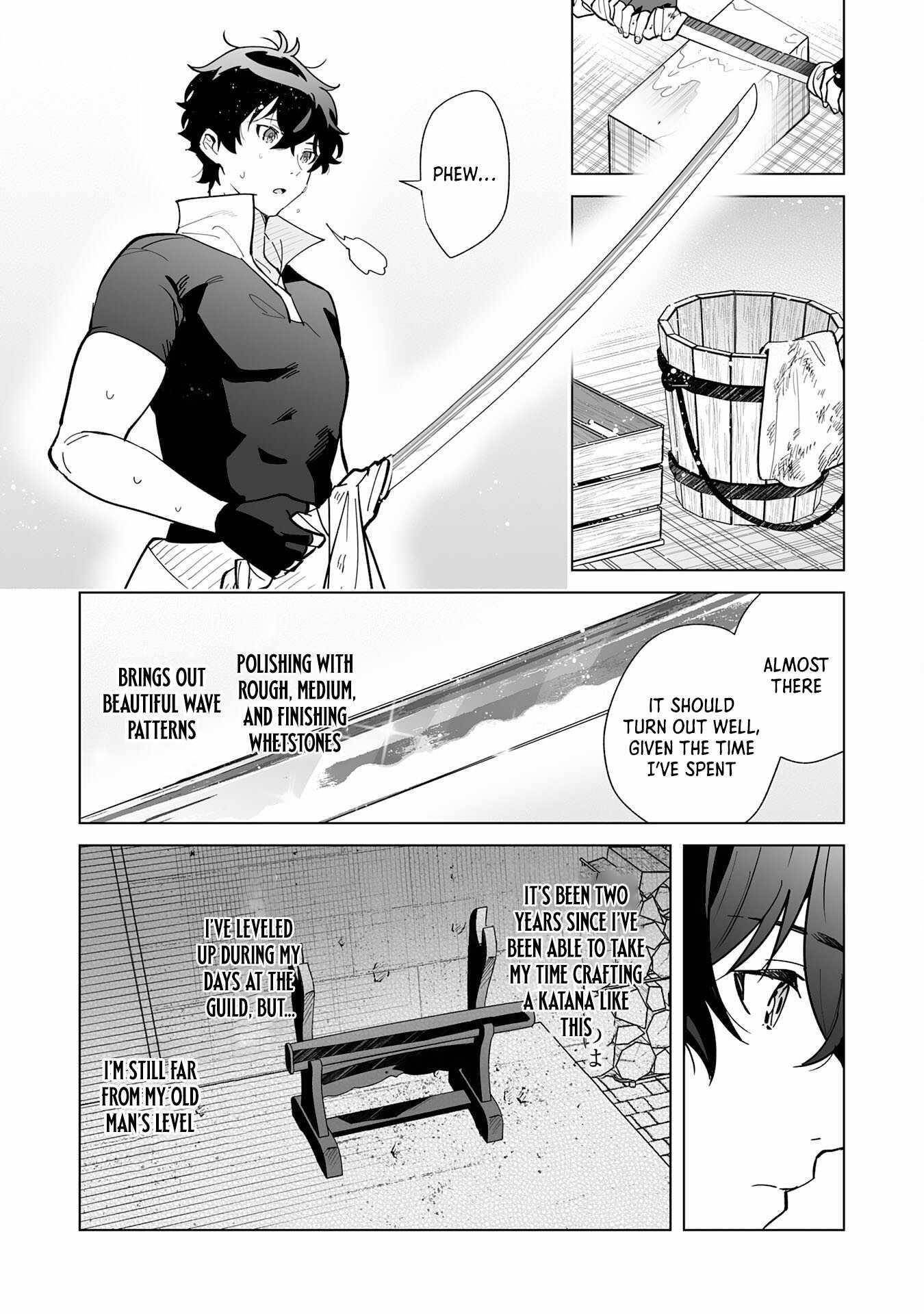 The Leisurely Frontier Life of a Katana Blacksmith Who Left an S-Rank Guild ~After Escaping From a Black Company Guild and Forging Freely, I Accidentally Created a Legendary Demon Sword~ Chapter 4 - Page 7 in English