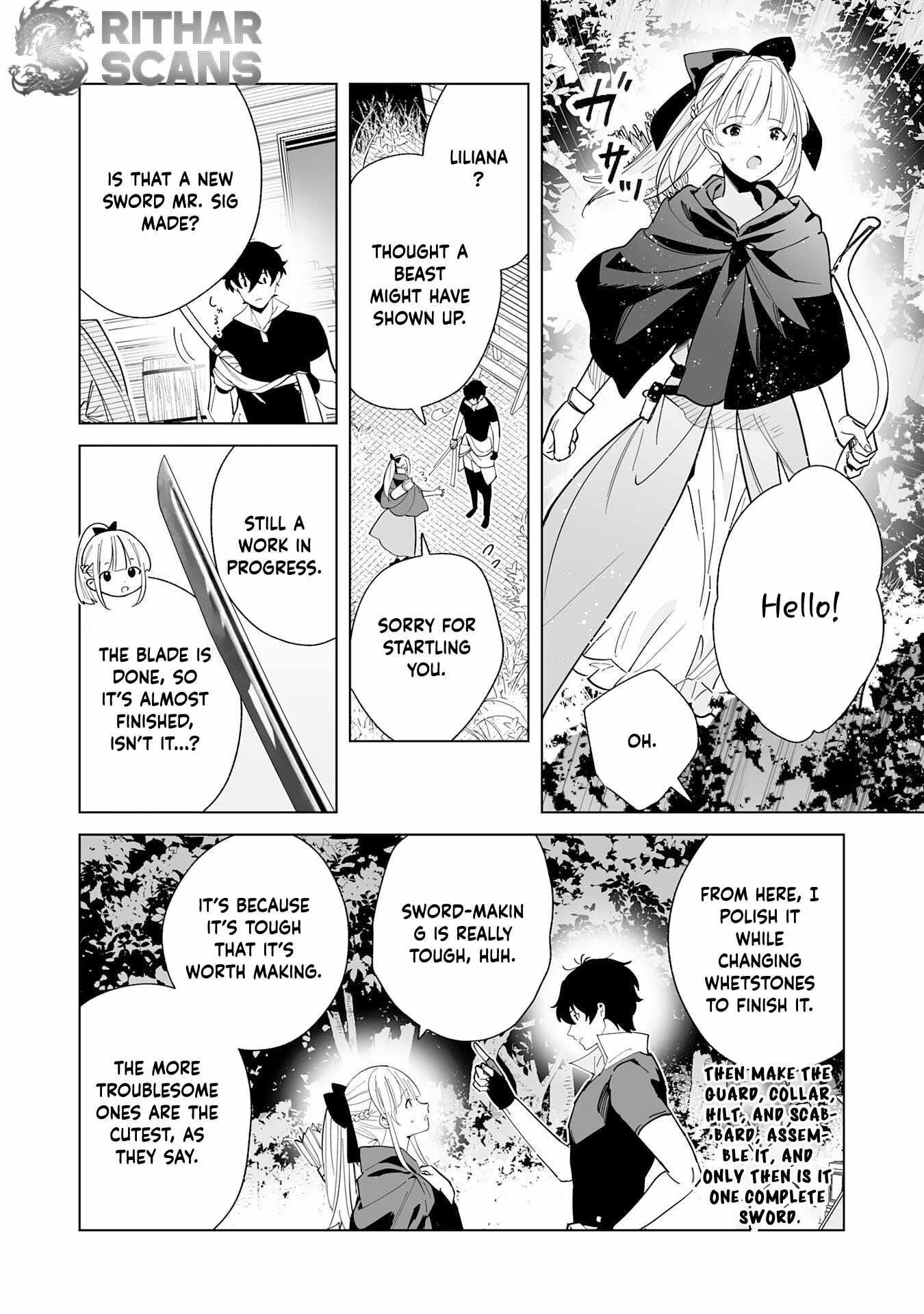 The Leisurely Frontier Life of a Katana Blacksmith Who Left an S-Rank Guild ~After Escaping From a Black Company Guild and Forging Freely, I Accidentally Created a Legendary Demon Sword~ Chapter 9 - Page 4 in English