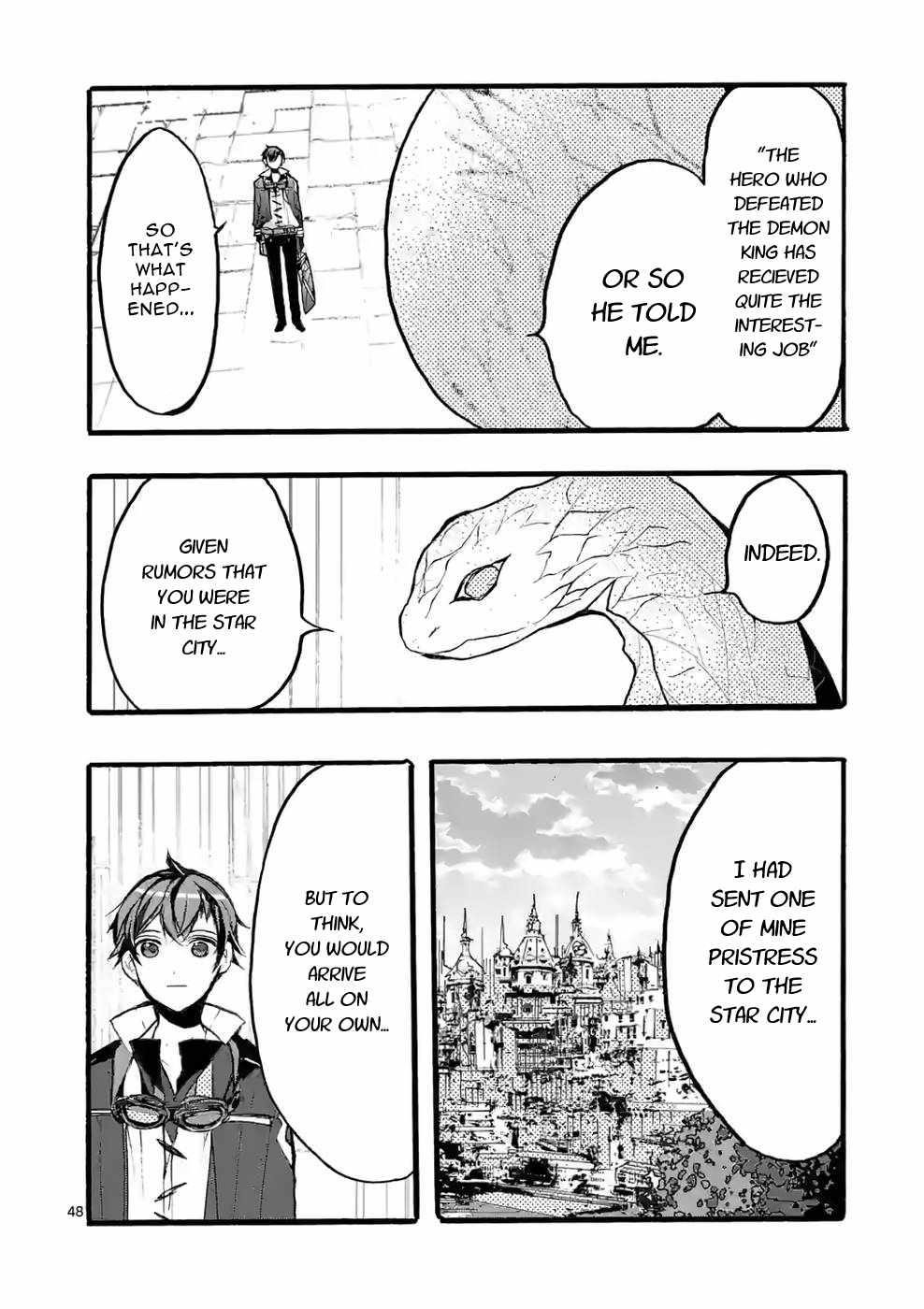 From The Strongest Job Of Dragon Knight, To The Beginner Job Carrier, Somehow, I Am Dependent On The Heroes Chapter 37 - Page 47 in English