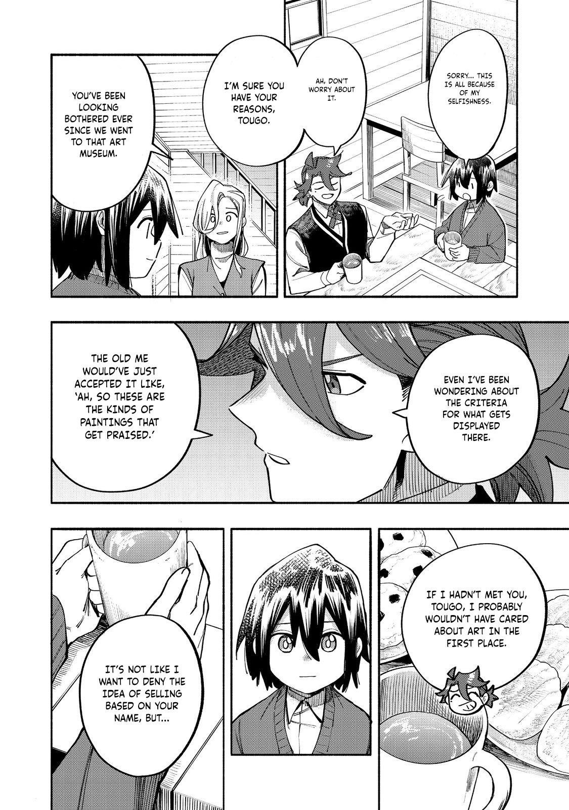 Kyou mo E ni Kaita Mochi ga Umai Chapter 40 - Page 21 in English
