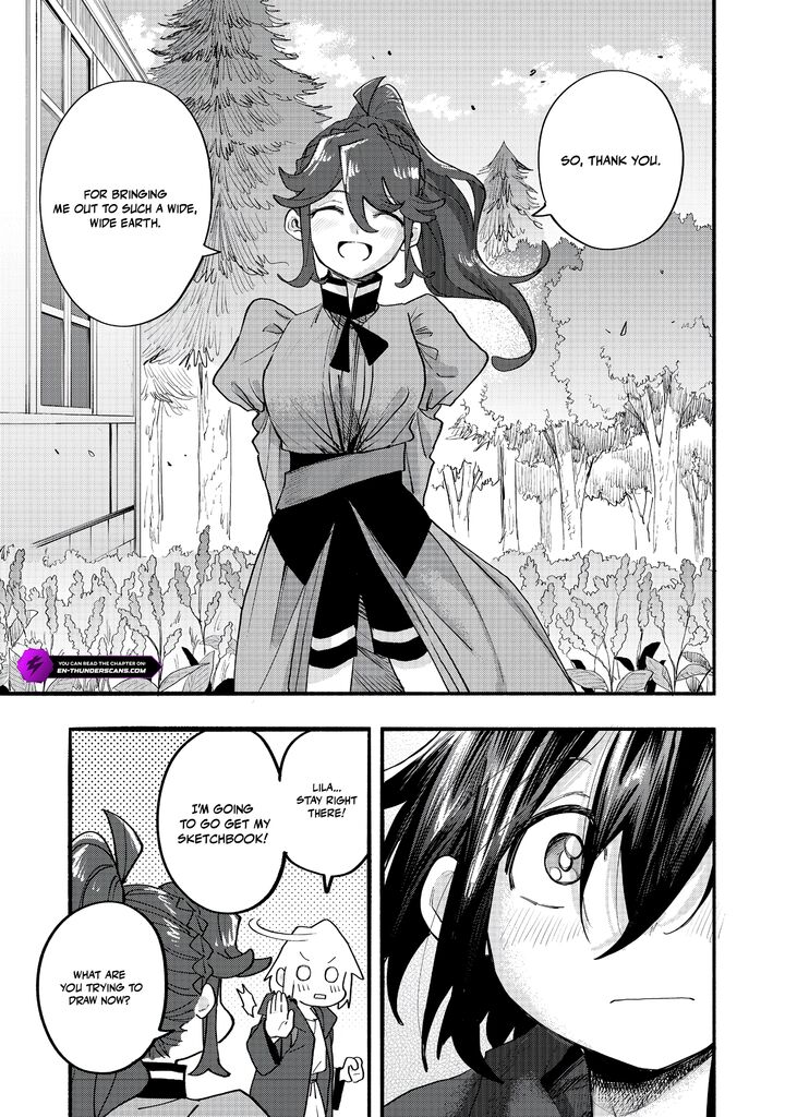 Kyou mo E ni Kaita Mochi ga Umai Chapter 46 - Page 35 in English