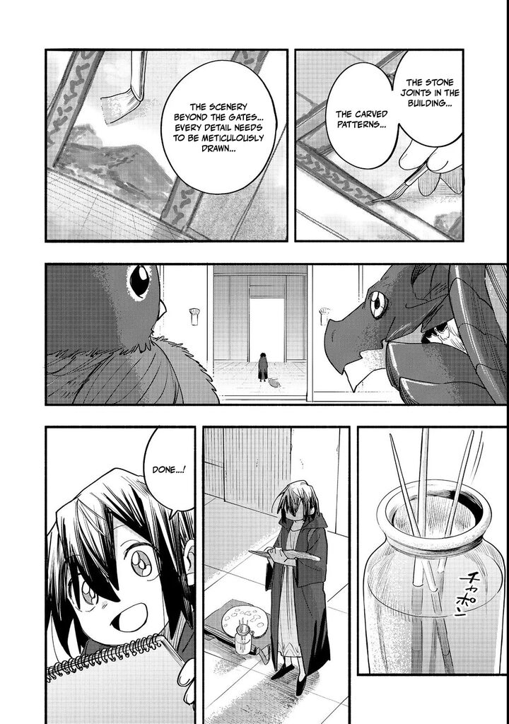 Kyou mo E ni Kaita Mochi ga Umai Chapter 49 - Page 32 in English