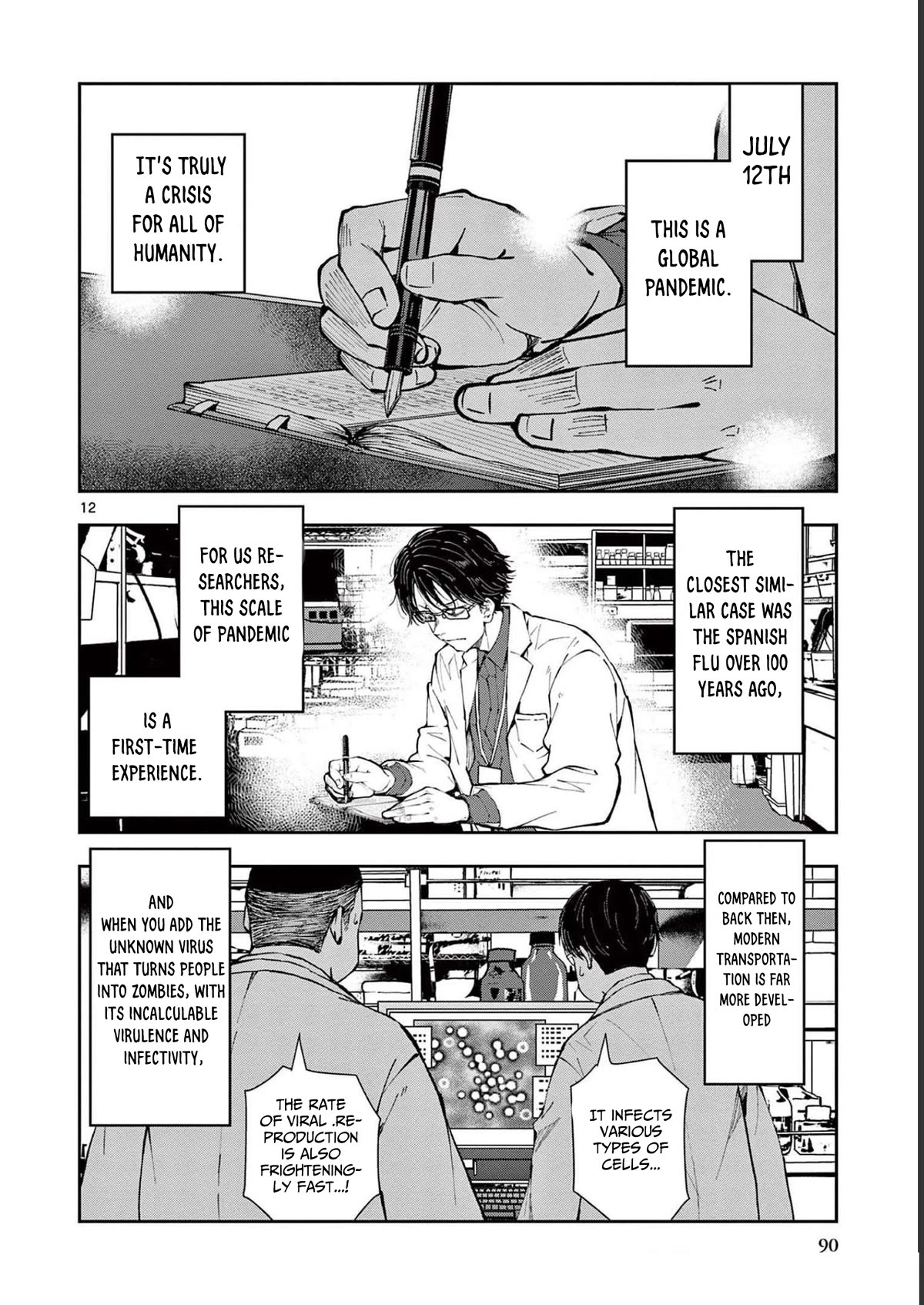 Zombie 100 ~100 Things I Want To Do Before I Become A Zombie Chapter 45 - Page 12 in English