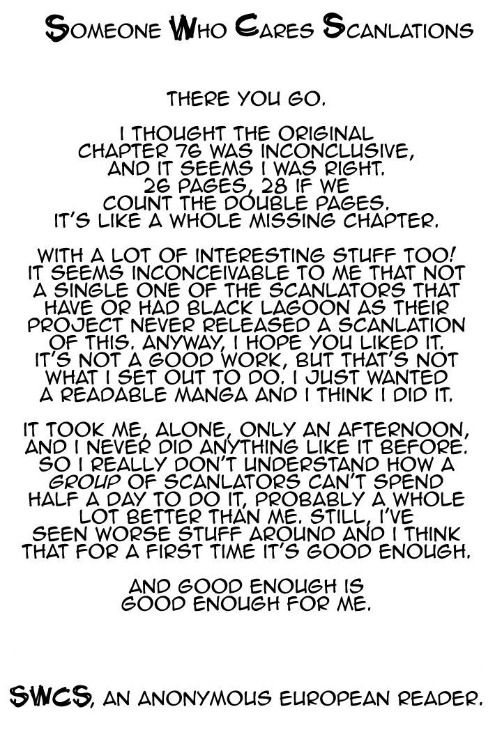 Black lagoon Chapter 76.5 - Page 28 in English