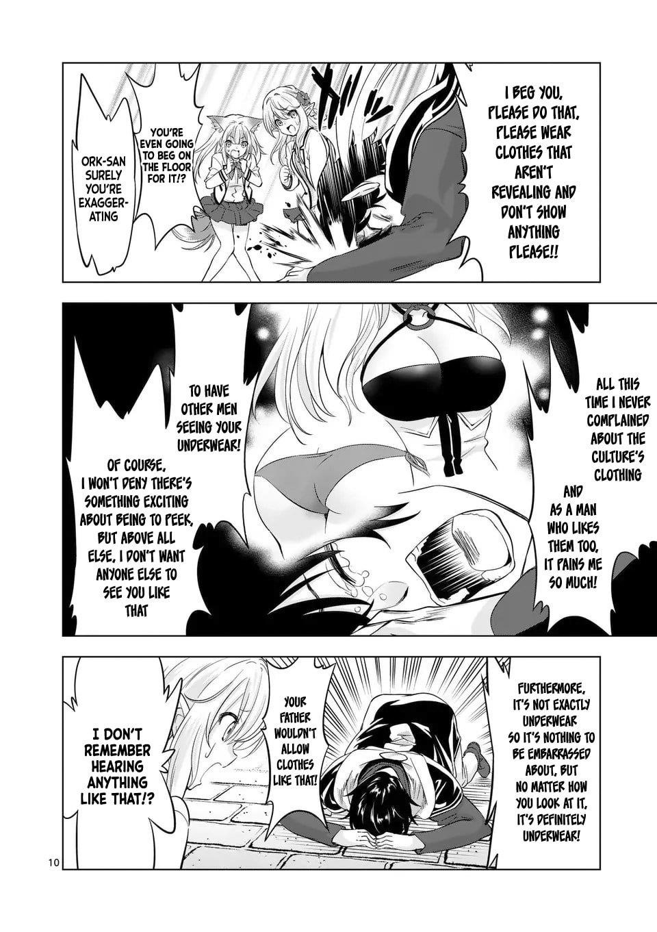 Shijou Saikyou Orc-San No Tanoshii Tanetsuke Harem Zukuri Chapter 113.1 - Page 10 in English