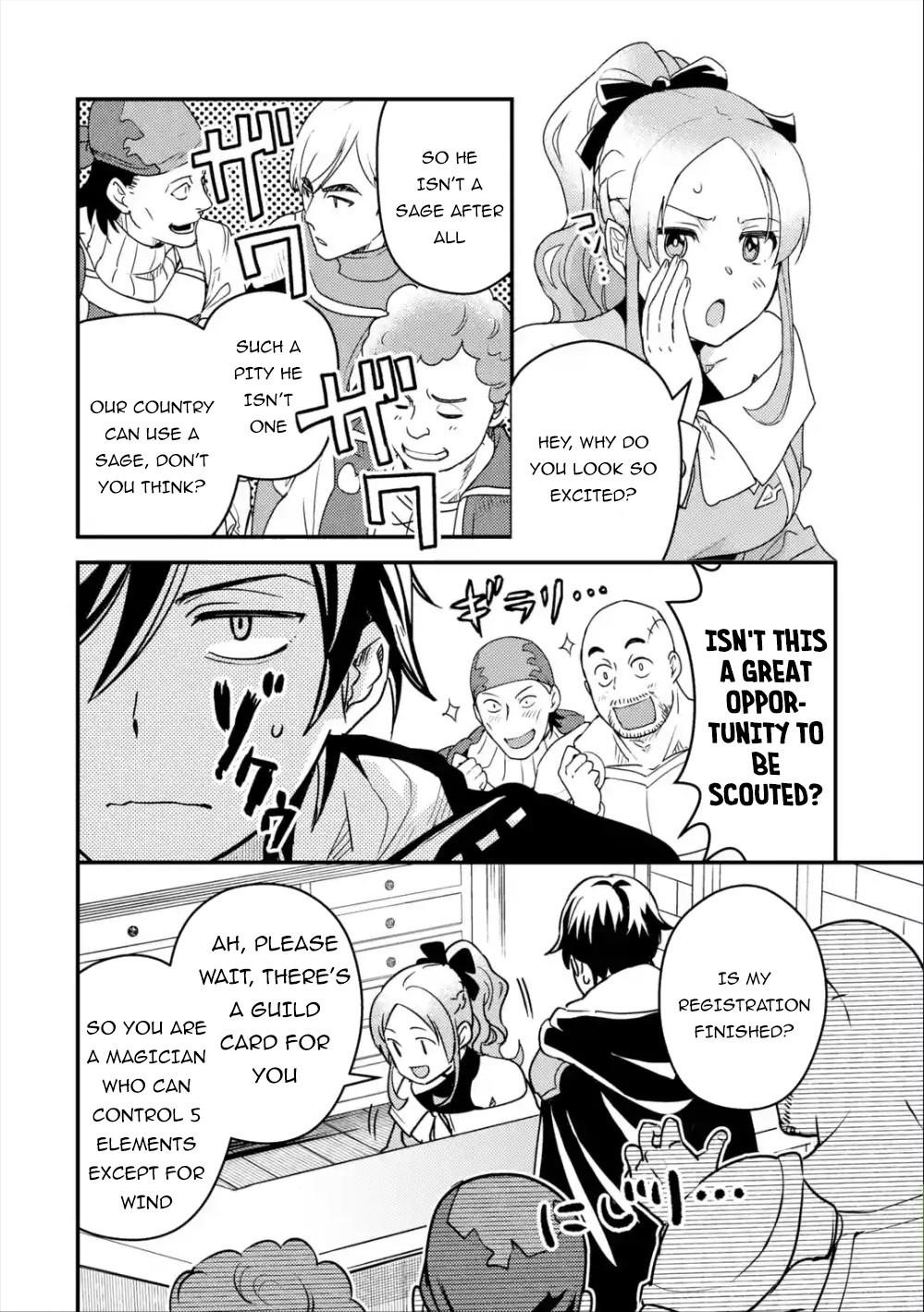 Isekai Tensei de Kenja ni Natte Boukensha Seikatsu Chapter 2.2 - Page 12 in English