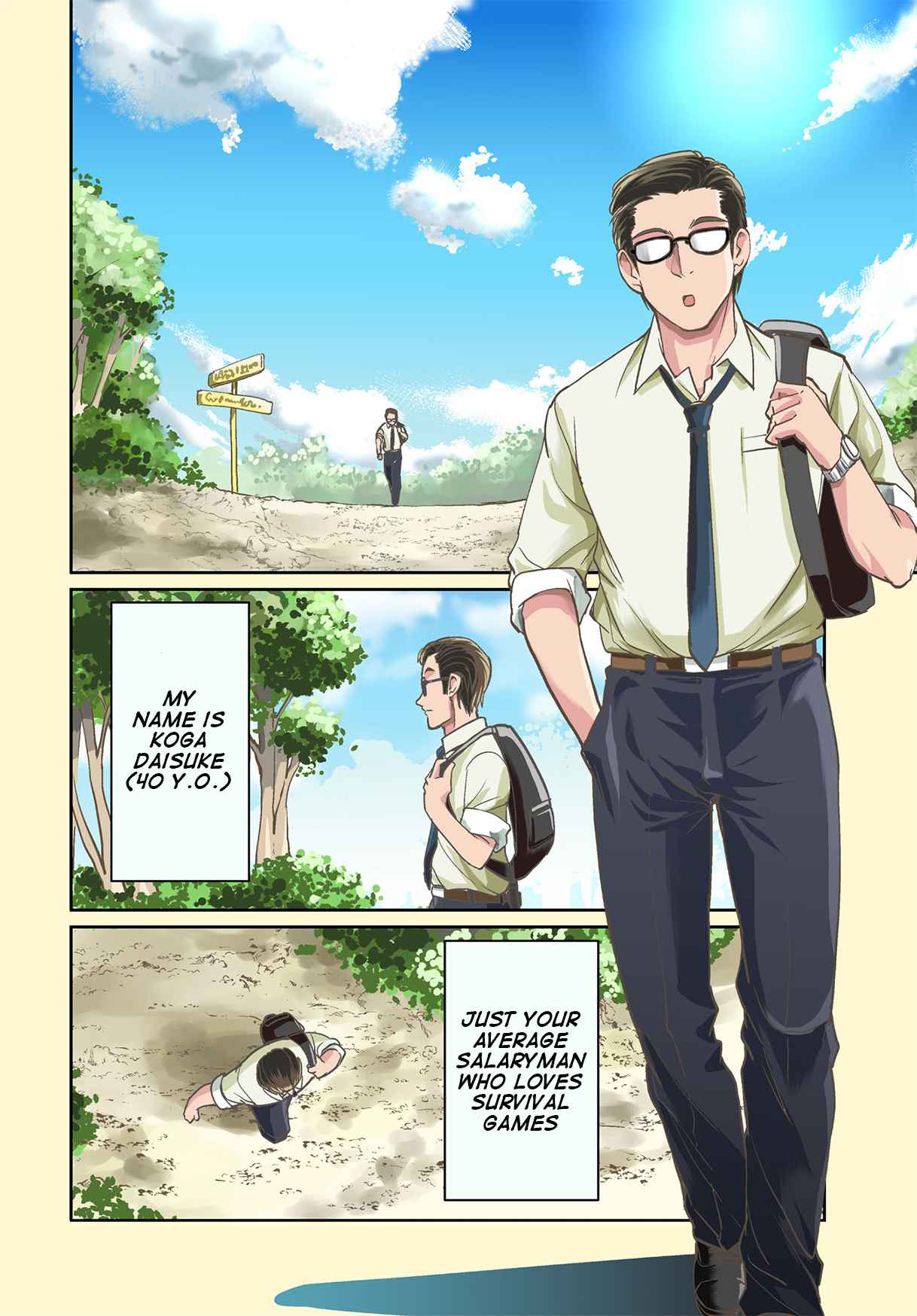The gunner’s life of a middle-aged man summoned to another world and armed with a rifle: an airsoft addicted salaryman returns to the alternative world after work Chapter 1 - Page 3 in English