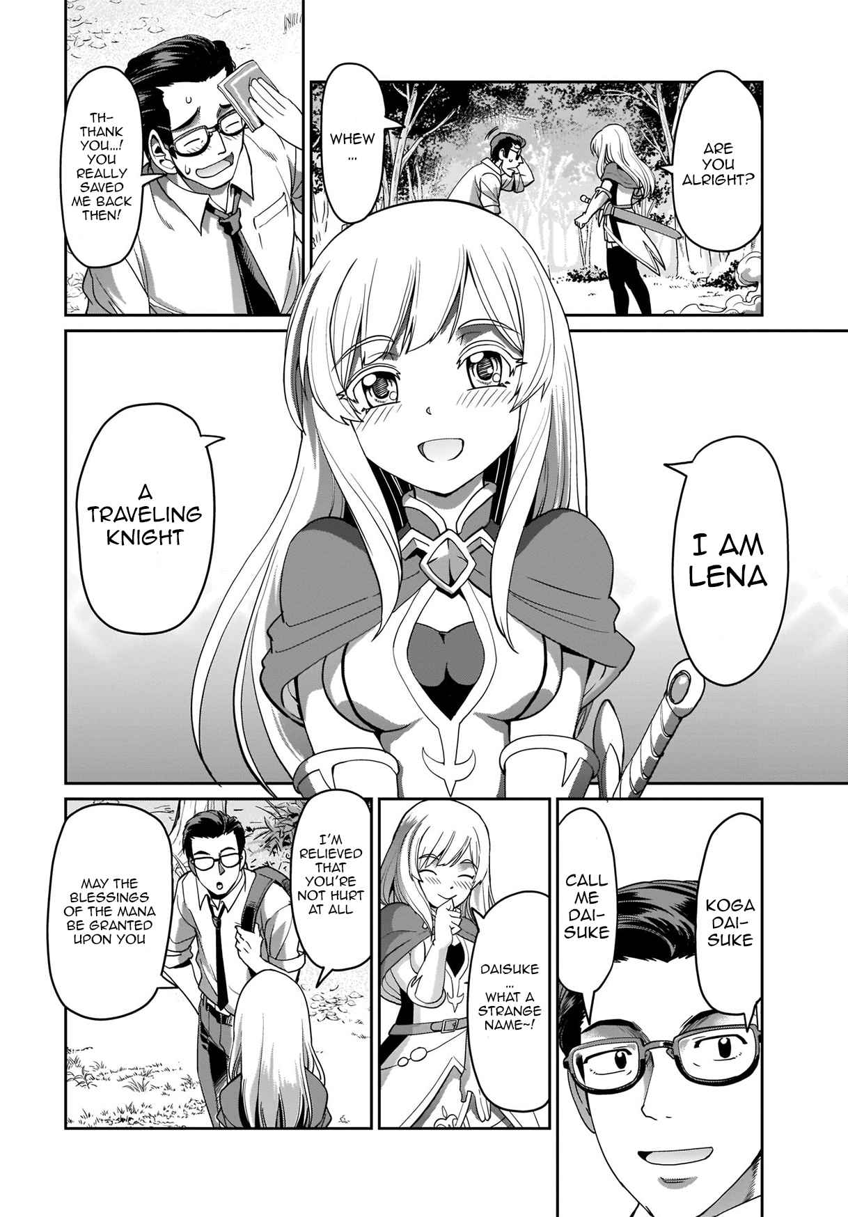 The gunner’s life of a middle-aged man summoned to another world and armed with a rifle: an airsoft addicted salaryman returns to the alternative world after work Chapter 1 - Page 9 in English
