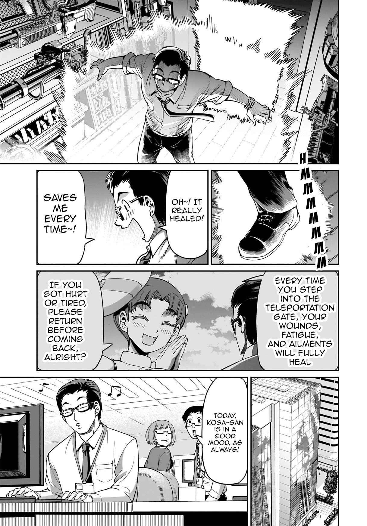 The gunner’s life of a middle-aged man summoned to another world and armed with a rifle: an airsoft addicted salaryman returns to the alternative world after work Chapter 10 - Page 17 in English