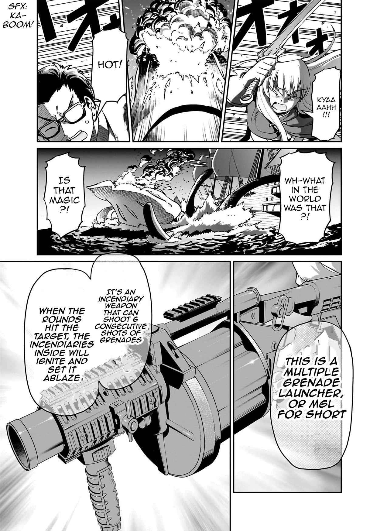 The gunner’s life of a middle-aged man summoned to another world and armed with a rifle: an airsoft addicted salaryman returns to the alternative world after work Chapter 12 - Page 15 in English