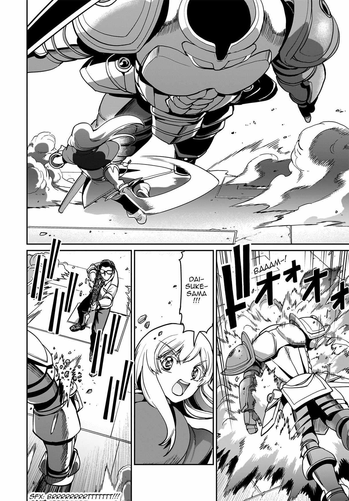The gunner’s life of a middle-aged man summoned to another world and armed with a rifle: an airsoft addicted salaryman returns to the alternative world after work Chapter 15 - Page 14 in English