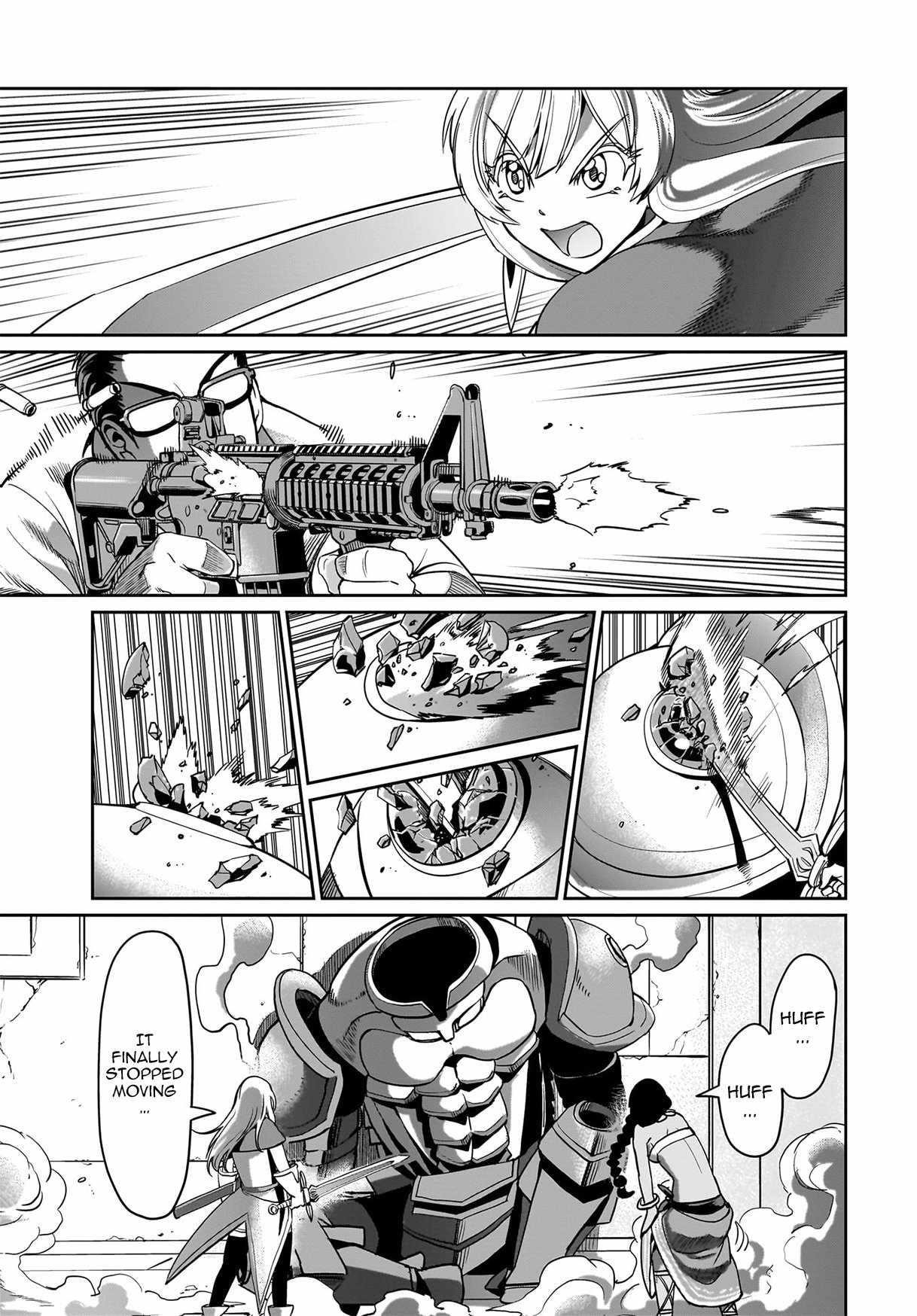 The gunner’s life of a middle-aged man summoned to another world and armed with a rifle: an airsoft addicted salaryman returns to the alternative world after work Chapter 15 - Page 15 in English