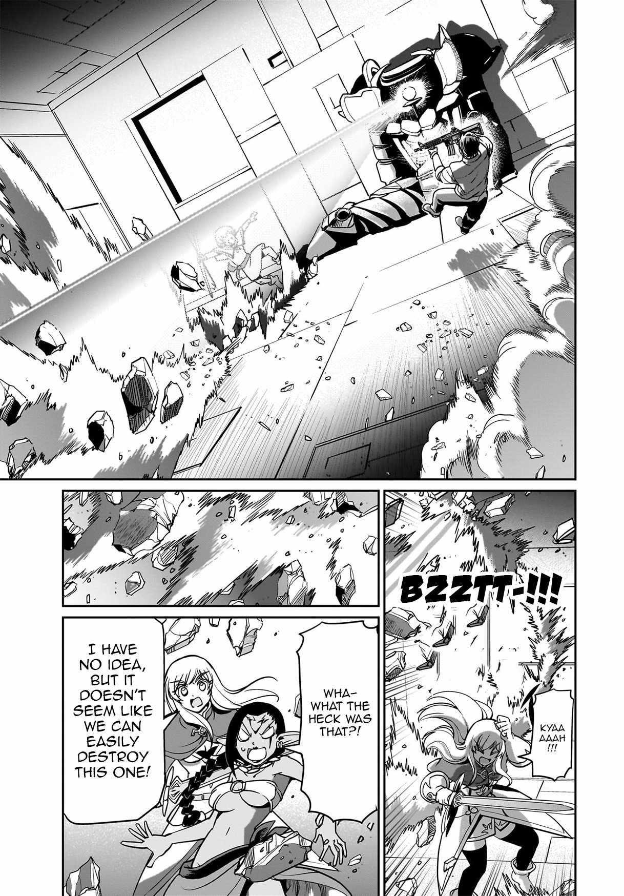The gunner’s life of a middle-aged man summoned to another world and armed with a rifle: an airsoft addicted salaryman returns to the alternative world after work Chapter 15 - Page 17 in English