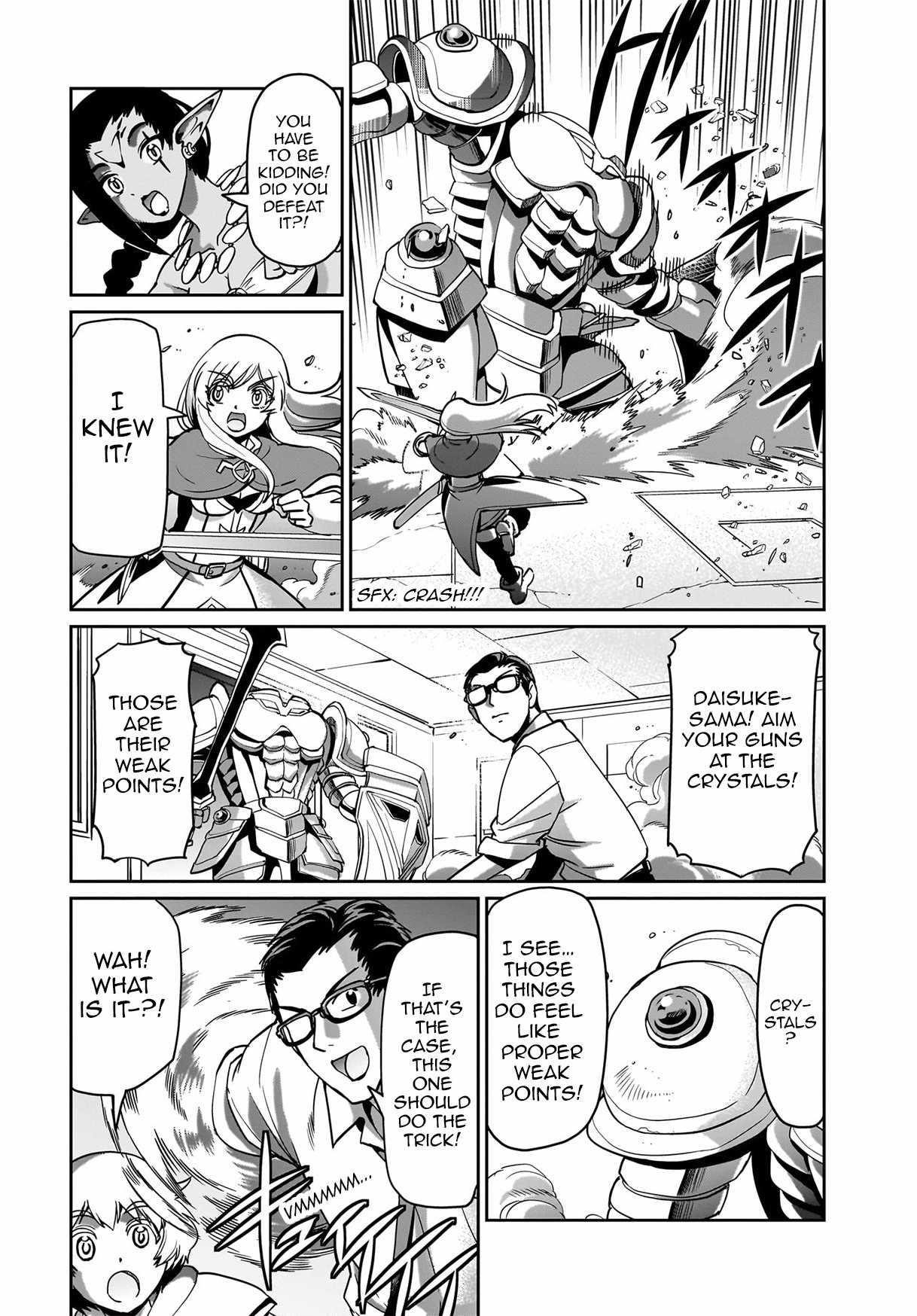 The gunner’s life of a middle-aged man summoned to another world and armed with a rifle: an airsoft addicted salaryman returns to the alternative world after work Chapter 15 - Page 6 in English