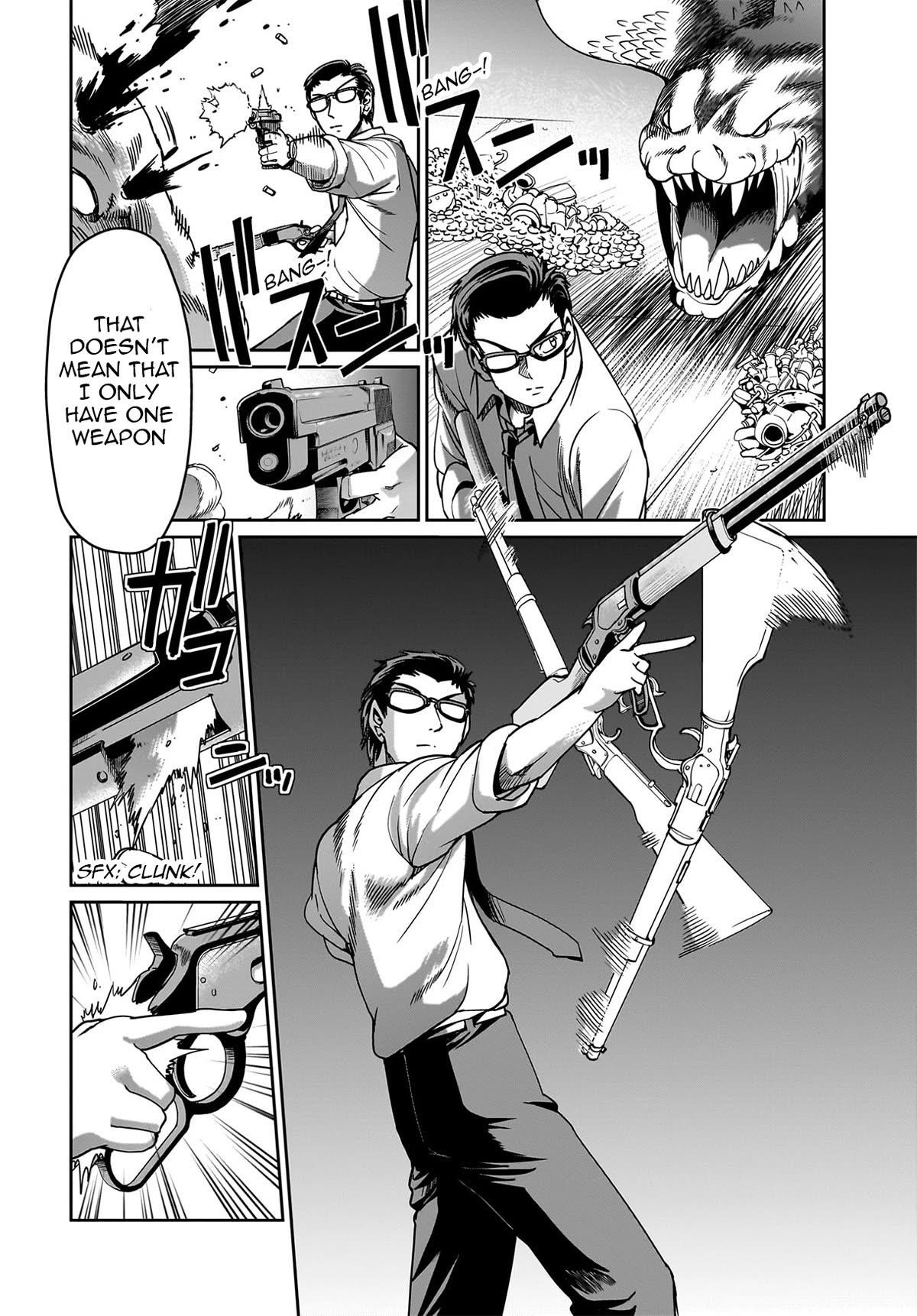 The gunner’s life of a middle-aged man summoned to another world and armed with a rifle: an airsoft addicted salaryman returns to the alternative world after work Chapter 17 - Page 8 in English