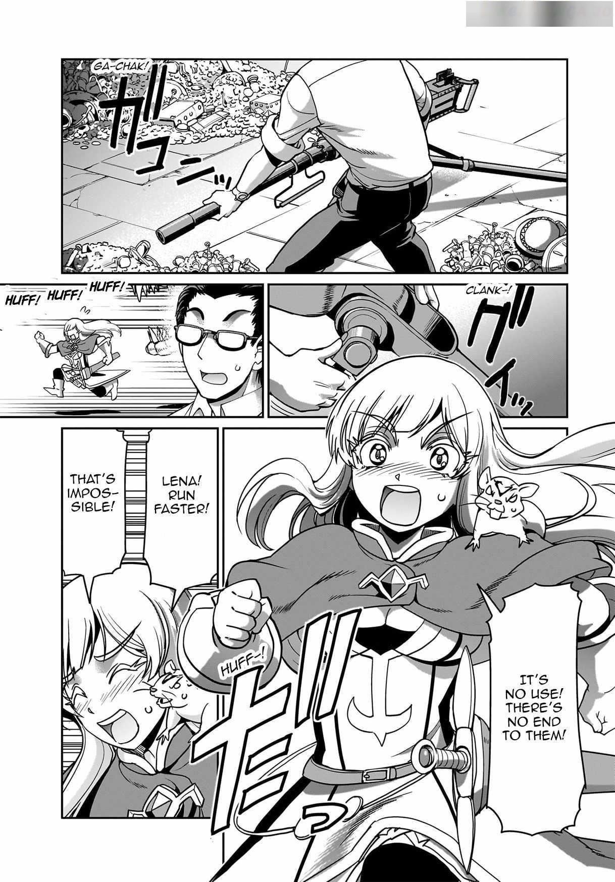 The gunner’s life of a middle-aged man summoned to another world and armed with a rifle: an airsoft addicted salaryman returns to the alternative world after work Chapter 18 - Page 13 in English