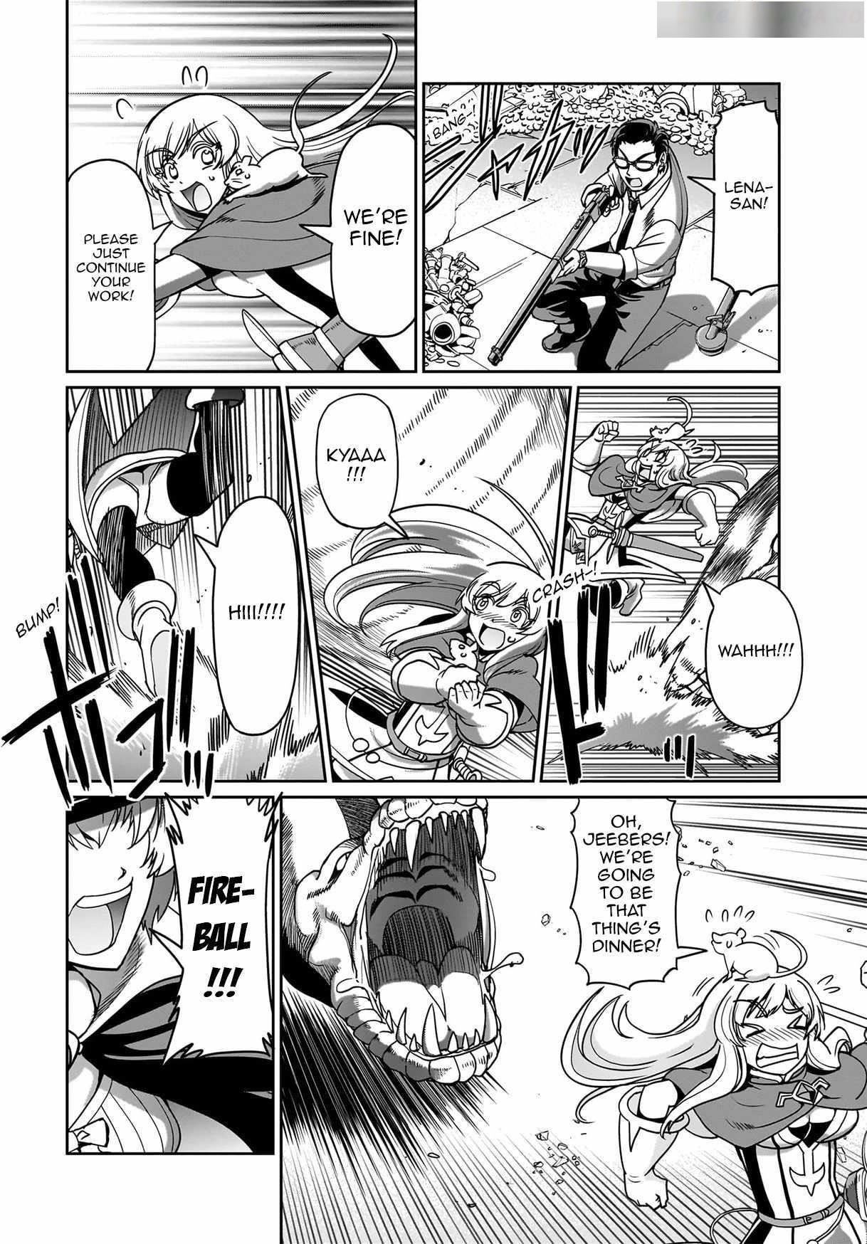 The gunner’s life of a middle-aged man summoned to another world and armed with a rifle: an airsoft addicted salaryman returns to the alternative world after work Chapter 18 - Page 14 in English