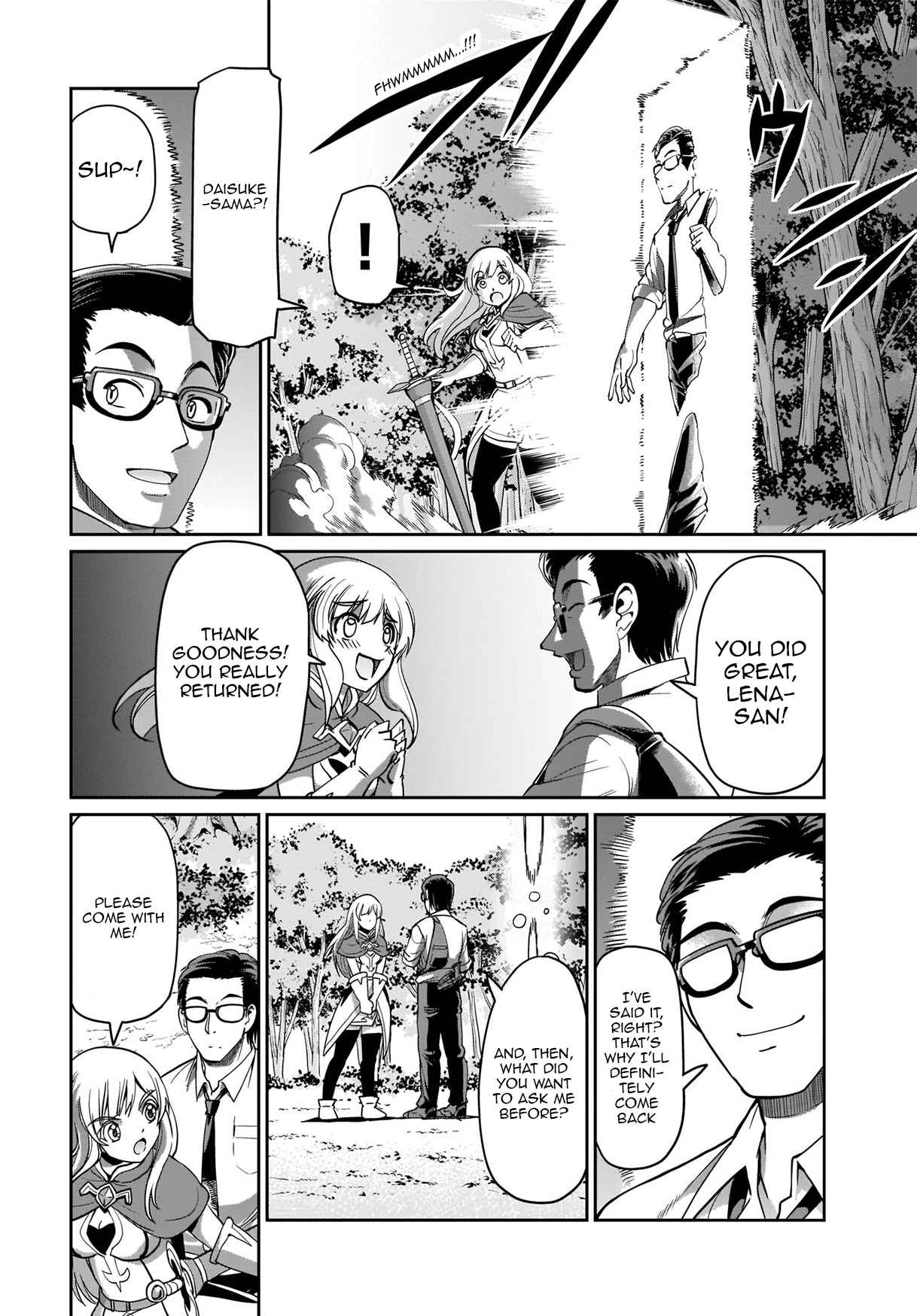 The gunner’s life of a middle-aged man summoned to another world and armed with a rifle: an airsoft addicted salaryman returns to the alternative world after work Chapter 2 - Page 12 in English