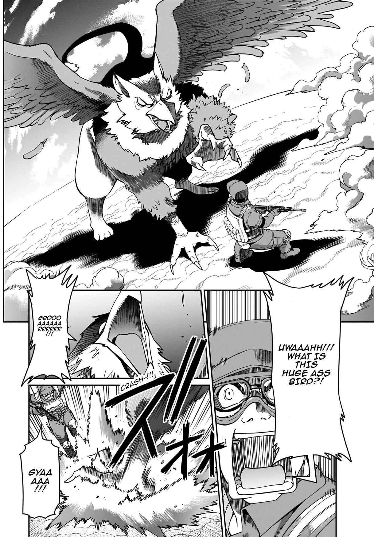 The gunner’s life of a middle-aged man summoned to another world and armed with a rifle: an airsoft addicted salaryman returns to the alternative world after work Chapter 2 - Page 4 in English