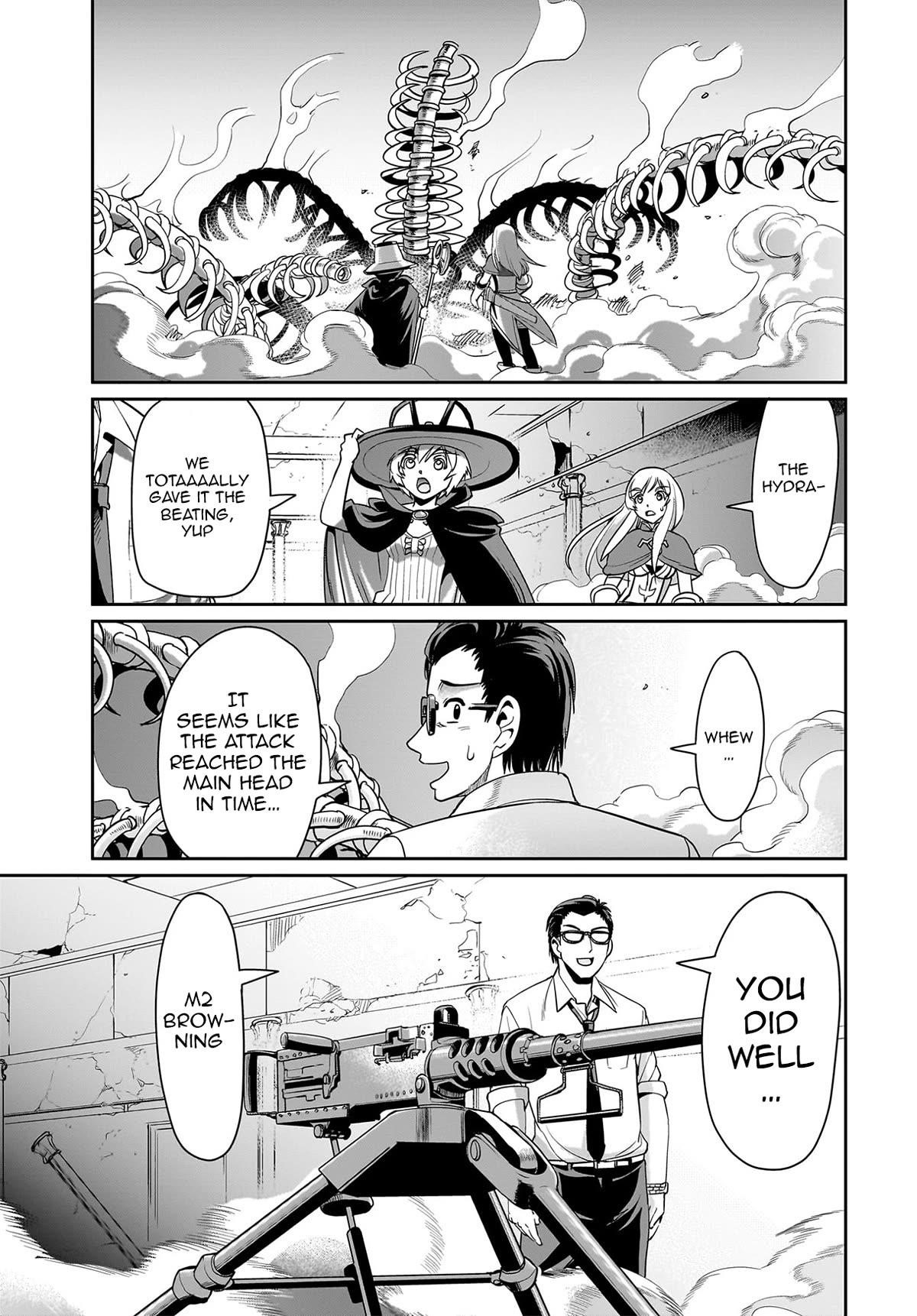 The gunner’s life of a middle-aged man summoned to another world and armed with a rifle: an airsoft addicted salaryman returns to the alternative world after work Chapter 20 - Page 19 in English
