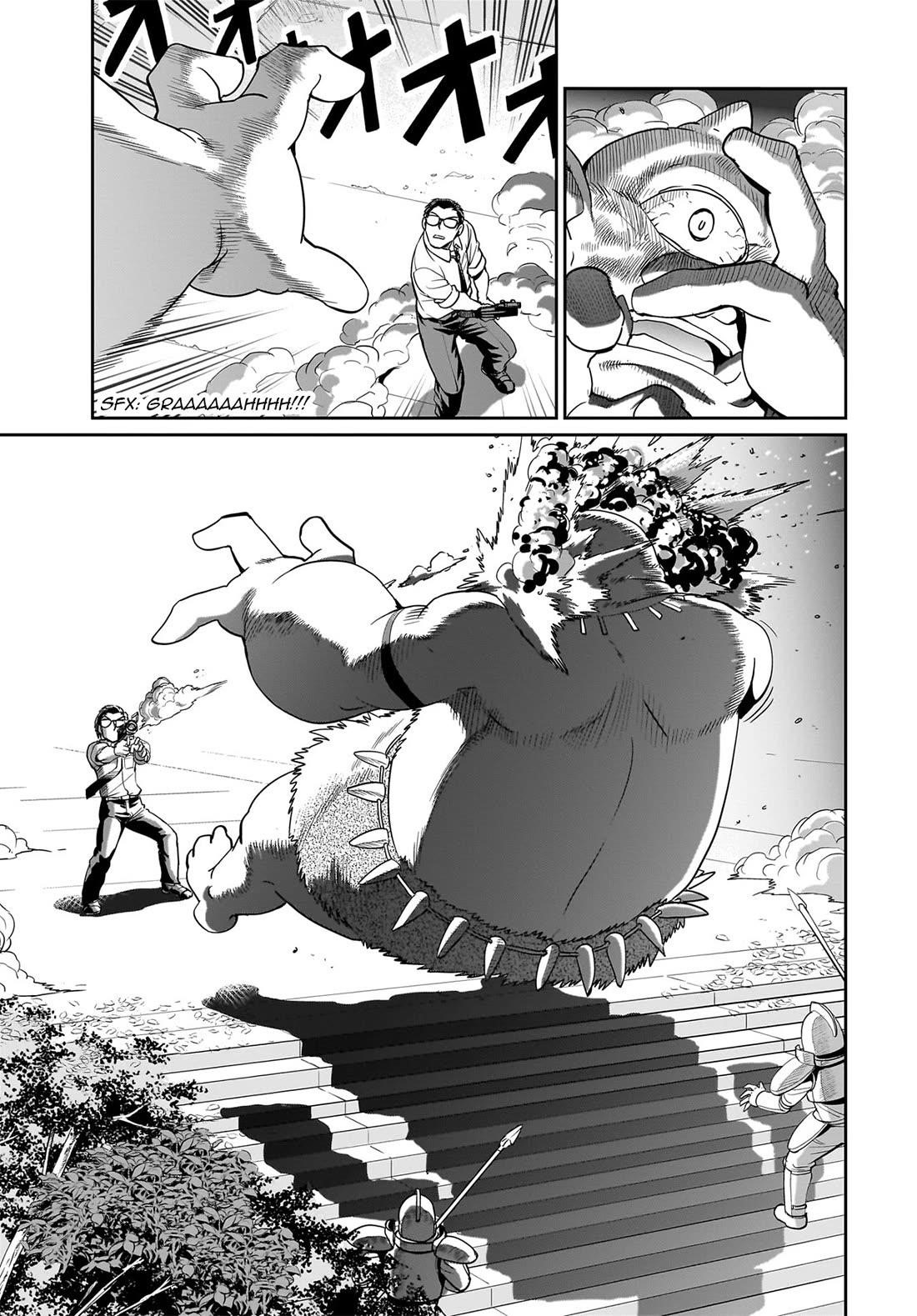 The gunner’s life of a middle-aged man summoned to another world and armed with a rifle: an airsoft addicted salaryman returns to the alternative world after work Chapter 23 - Page 18 in English