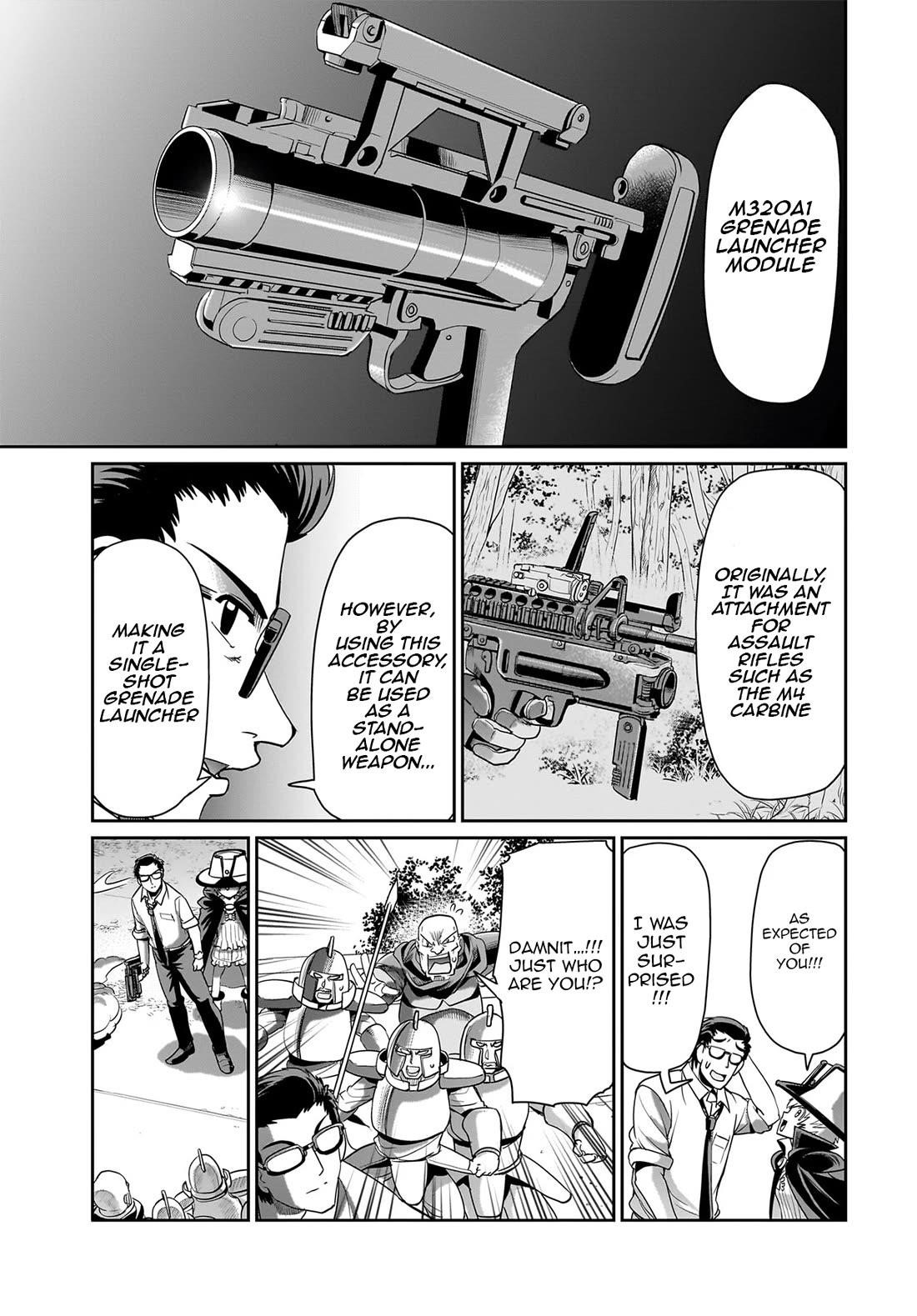 The gunner’s life of a middle-aged man summoned to another world and armed with a rifle: an airsoft addicted salaryman returns to the alternative world after work Chapter 23 - Page 20 in English
