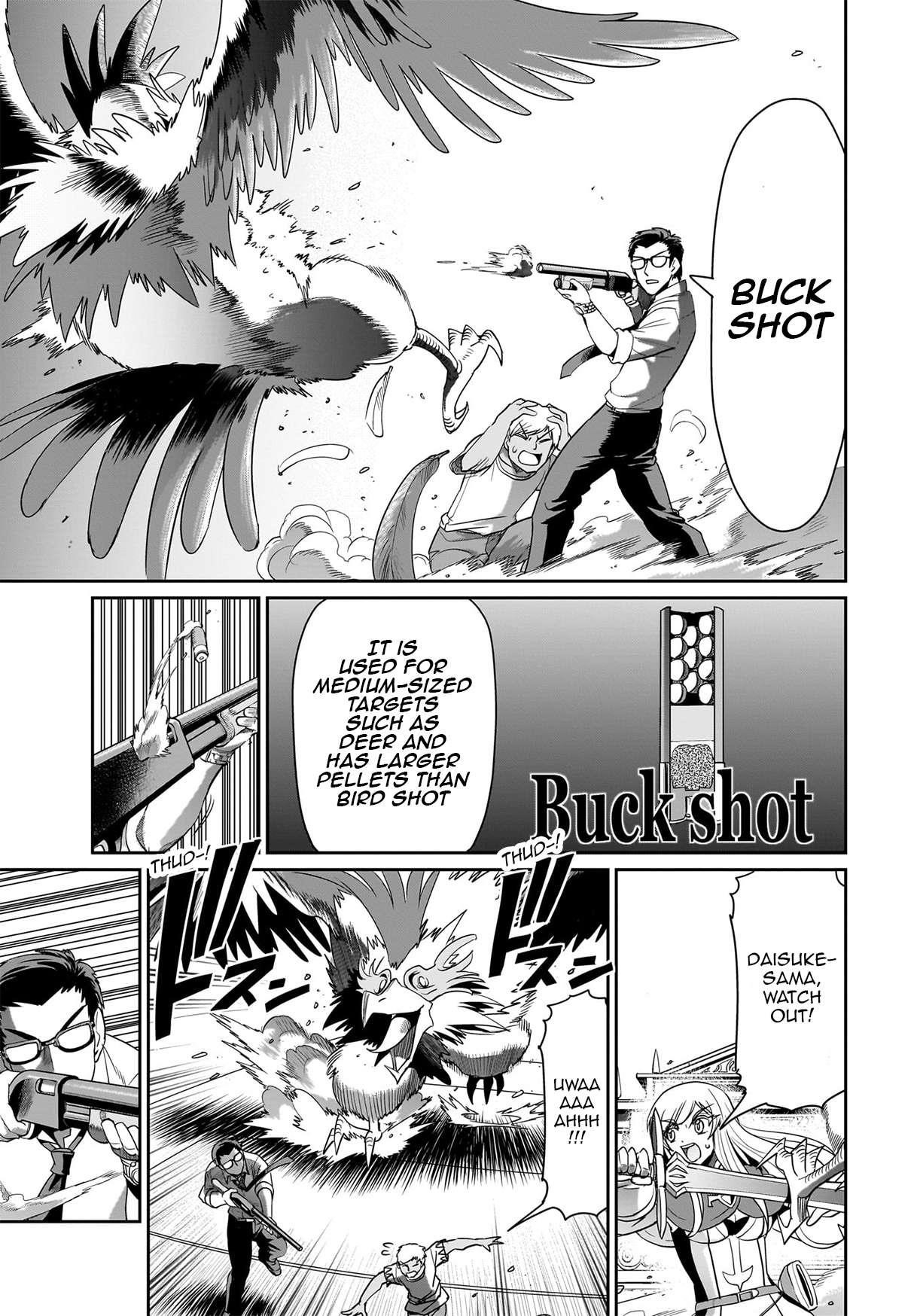 The gunner’s life of a middle-aged man summoned to another world and armed with a rifle: an airsoft addicted salaryman returns to the alternative world after work Chapter 24 - Page 11 in English