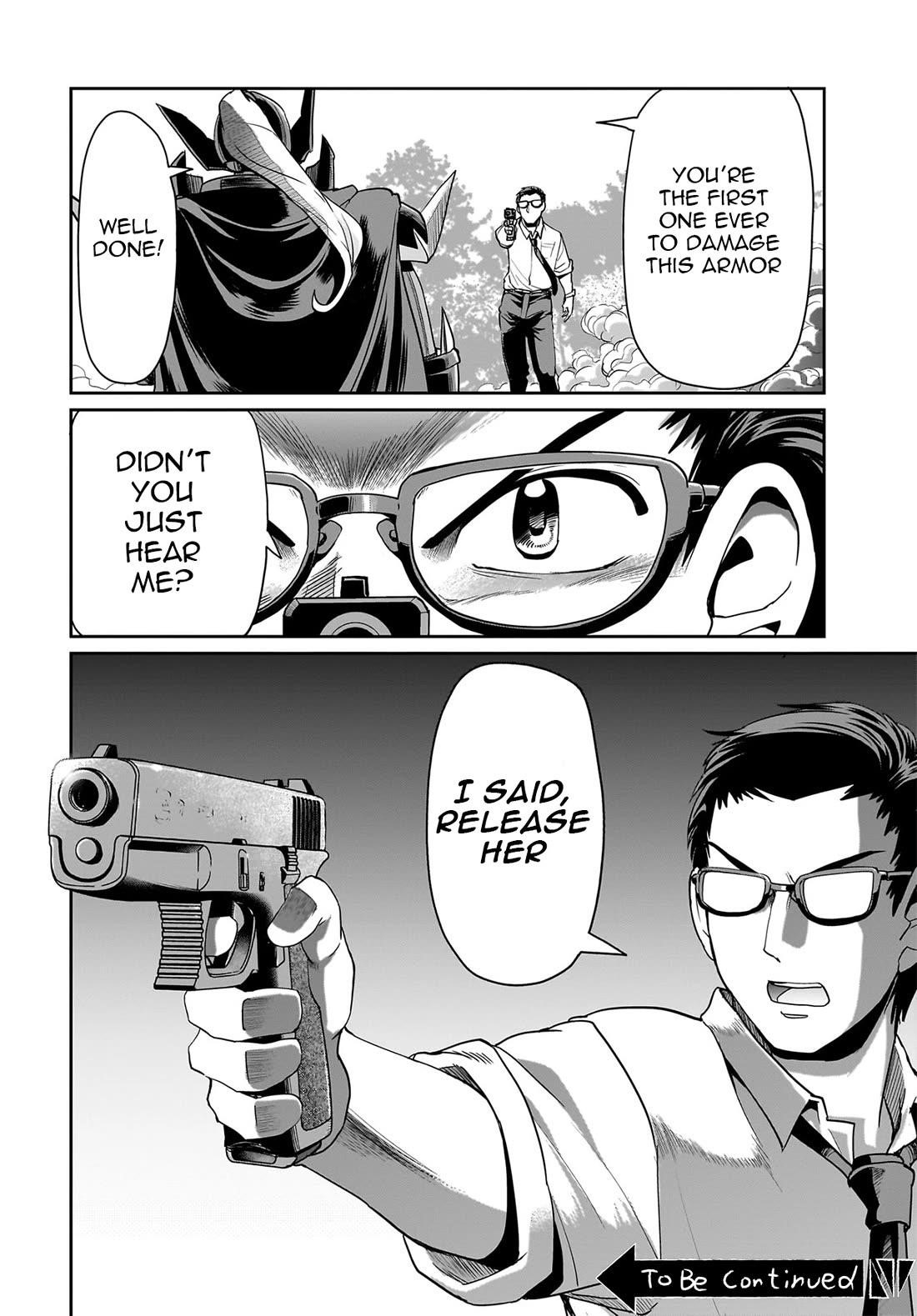 The gunner’s life of a middle-aged man summoned to another world and armed with a rifle: an airsoft addicted salaryman returns to the alternative world after work Chapter 25 - Page 23 in English