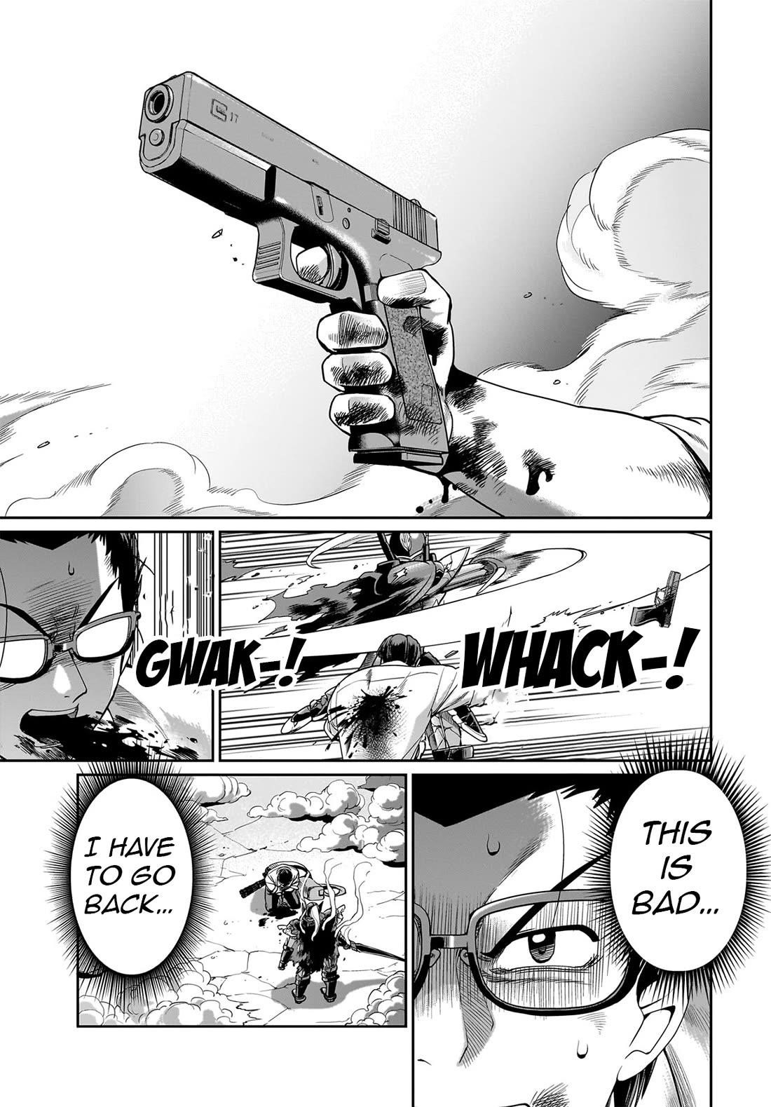 The gunner’s life of a middle-aged man summoned to another world and armed with a rifle: an airsoft addicted salaryman returns to the alternative world after work Chapter 28 - Page 4 in English