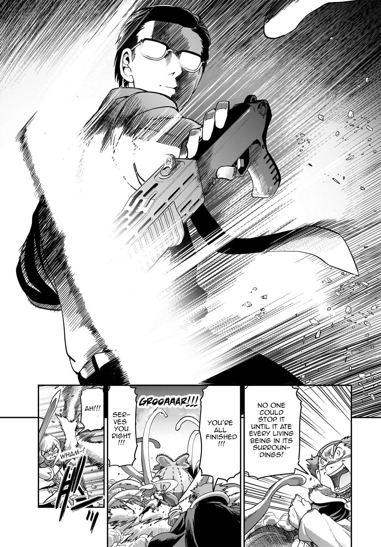 The gunner’s life of a middle-aged man summoned to another world and armed with a rifle: an airsoft addicted salaryman returns to the alternative world after work Chapter 3 - Page 13 in English