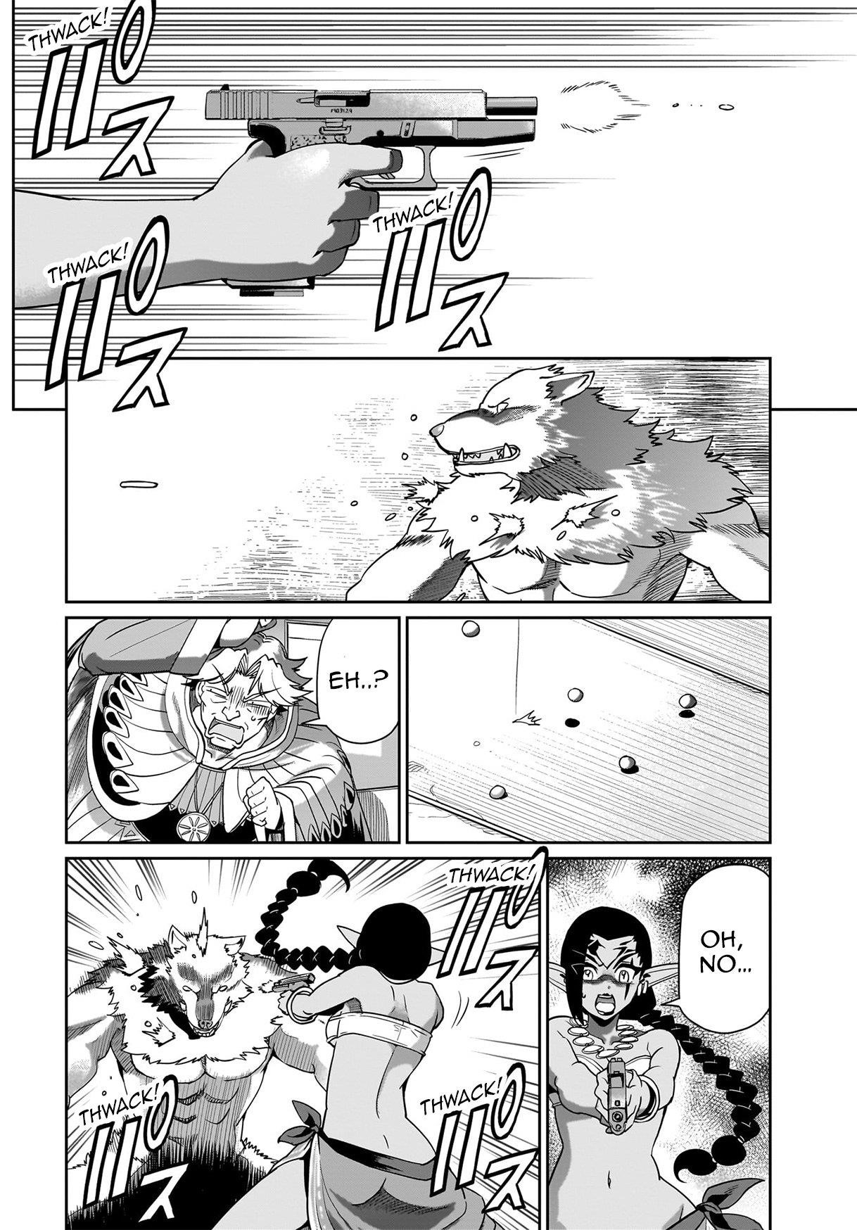 The gunner’s life of a middle-aged man summoned to another world and armed with a rifle: an airsoft addicted salaryman returns to the alternative world after work Chapter 31 - Page 13 in English