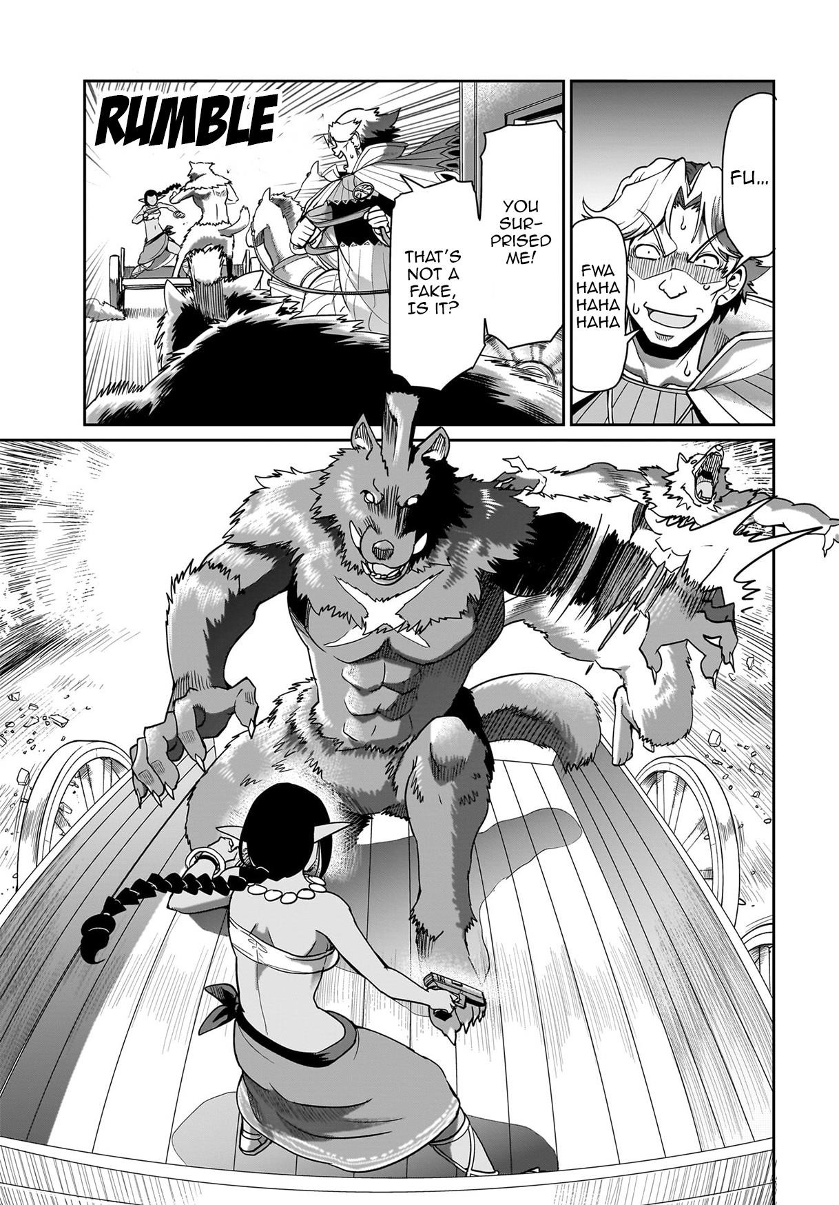 The gunner’s life of a middle-aged man summoned to another world and armed with a rifle: an airsoft addicted salaryman returns to the alternative world after work Chapter 31 - Page 14 in English