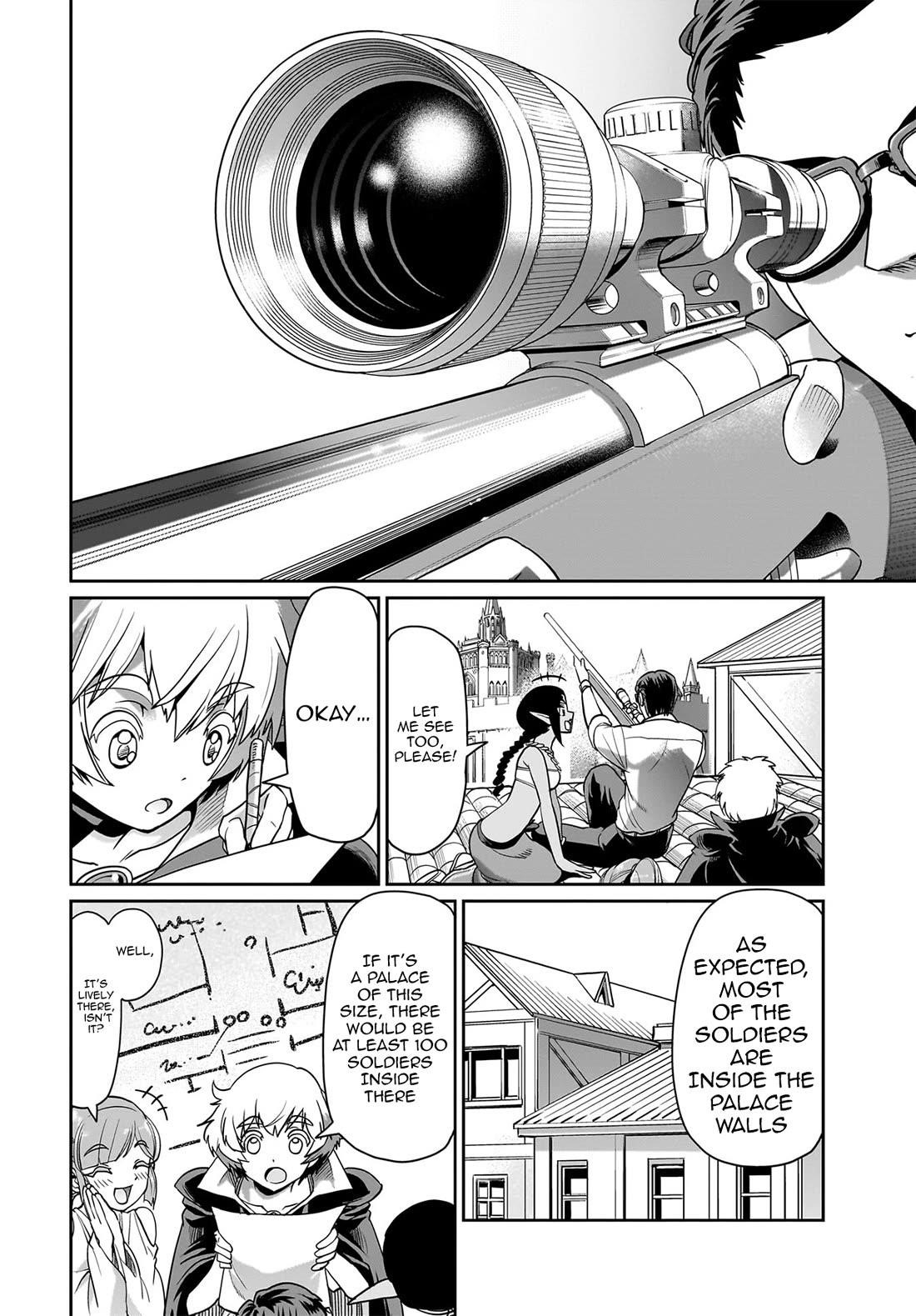 The gunner’s life of a middle-aged man summoned to another world and armed with a rifle: an airsoft addicted salaryman returns to the alternative world after work Chapter 35 - Page 3 in English