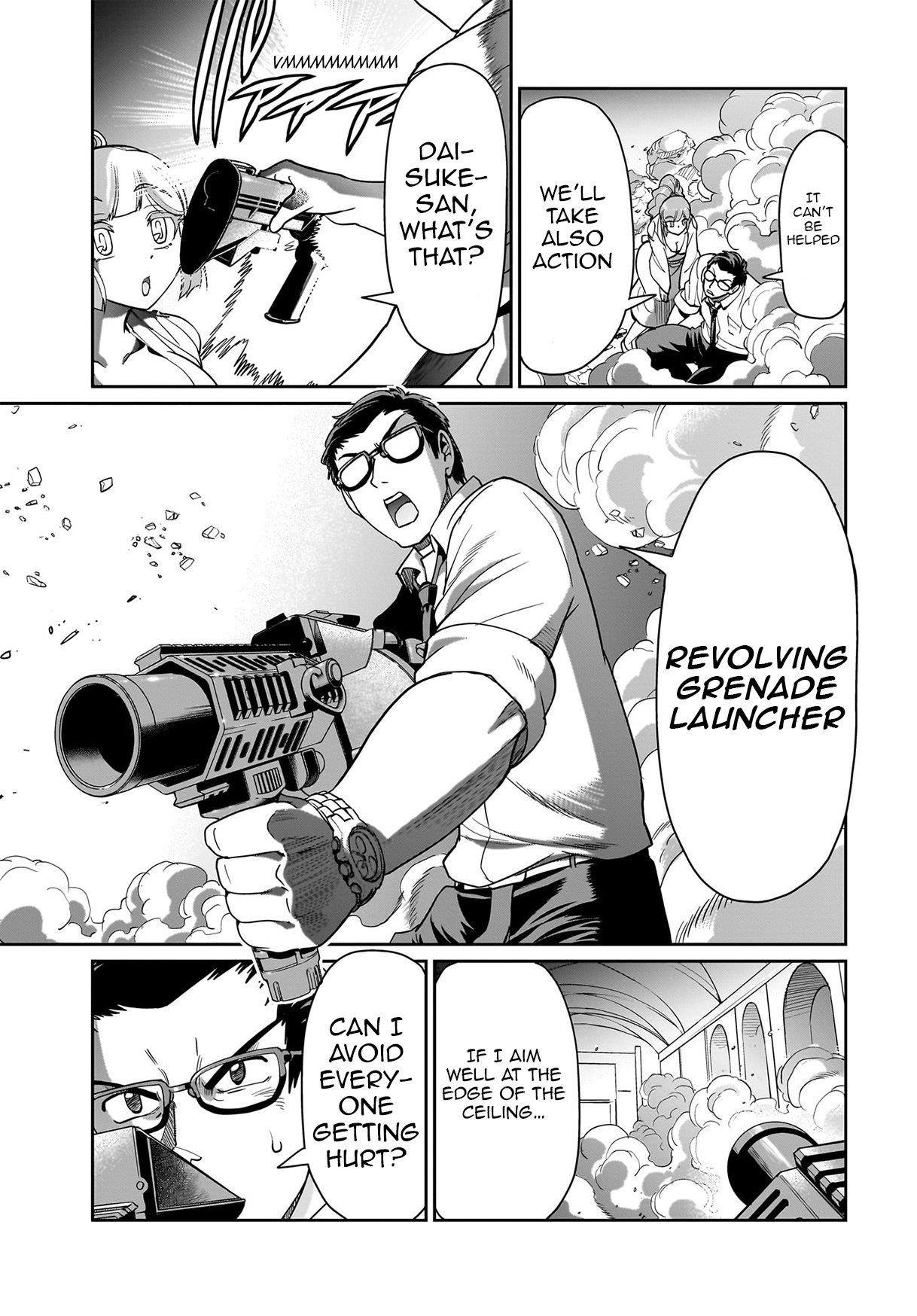 The gunner’s life of a middle-aged man summoned to another world and armed with a rifle: an airsoft addicted salaryman returns to the alternative world after work Chapter 38 - Page 12 in English