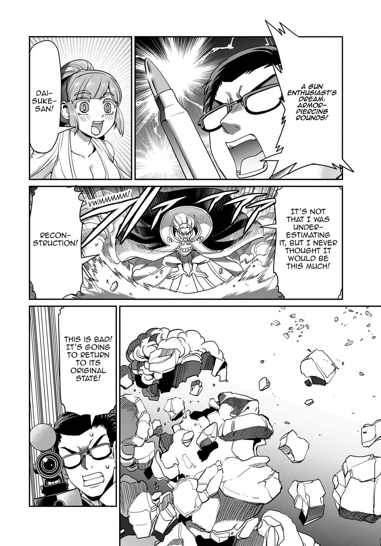 The gunner’s life of a middle-aged man summoned to another world and armed with a rifle: an airsoft addicted salaryman returns to the alternative world after work Chapter 39 - Page 14 in English
