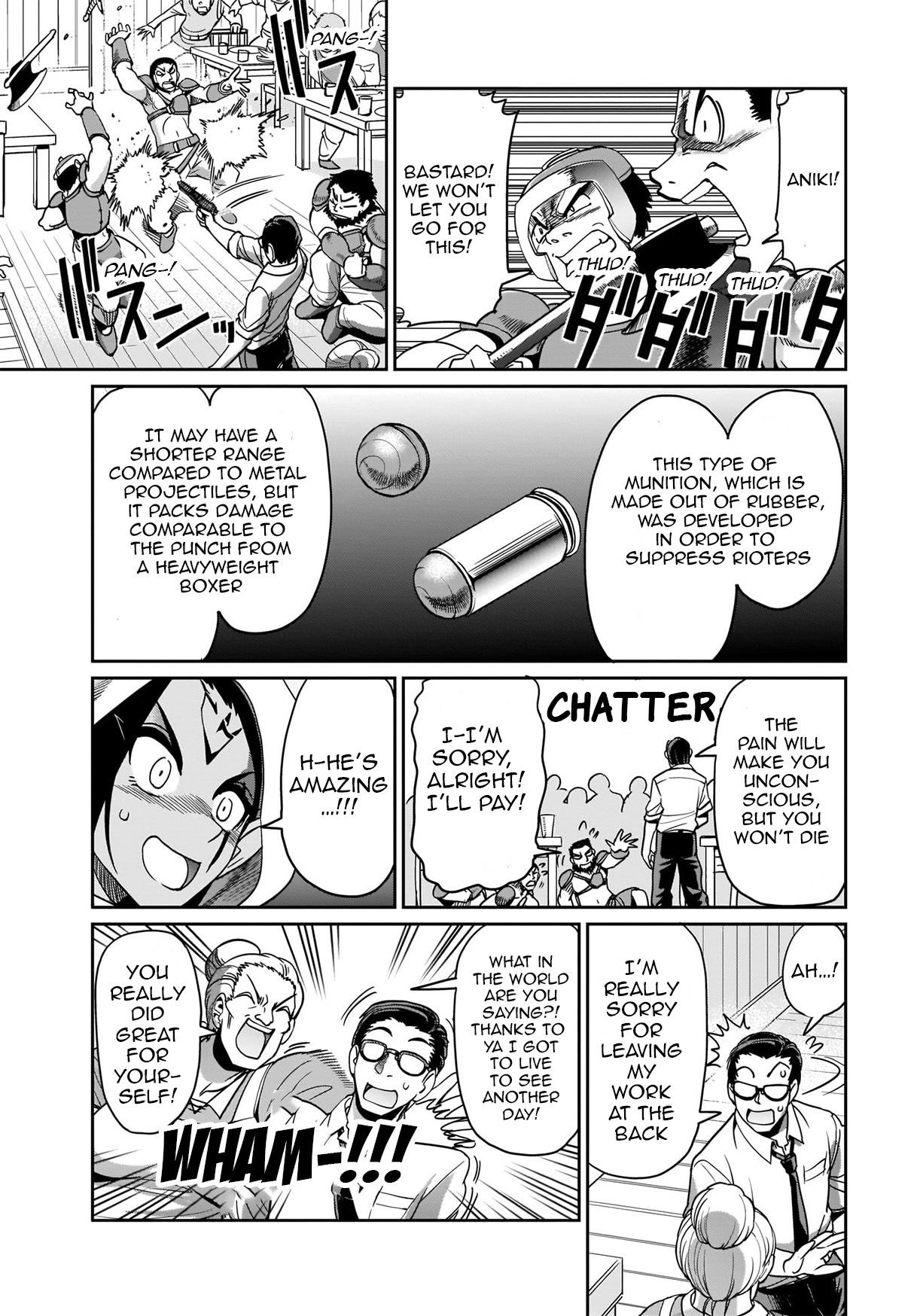 The gunner’s life of a middle-aged man summoned to another world and armed with a rifle: an airsoft addicted salaryman returns to the alternative world after work Chapter 4 - Page 17 in English