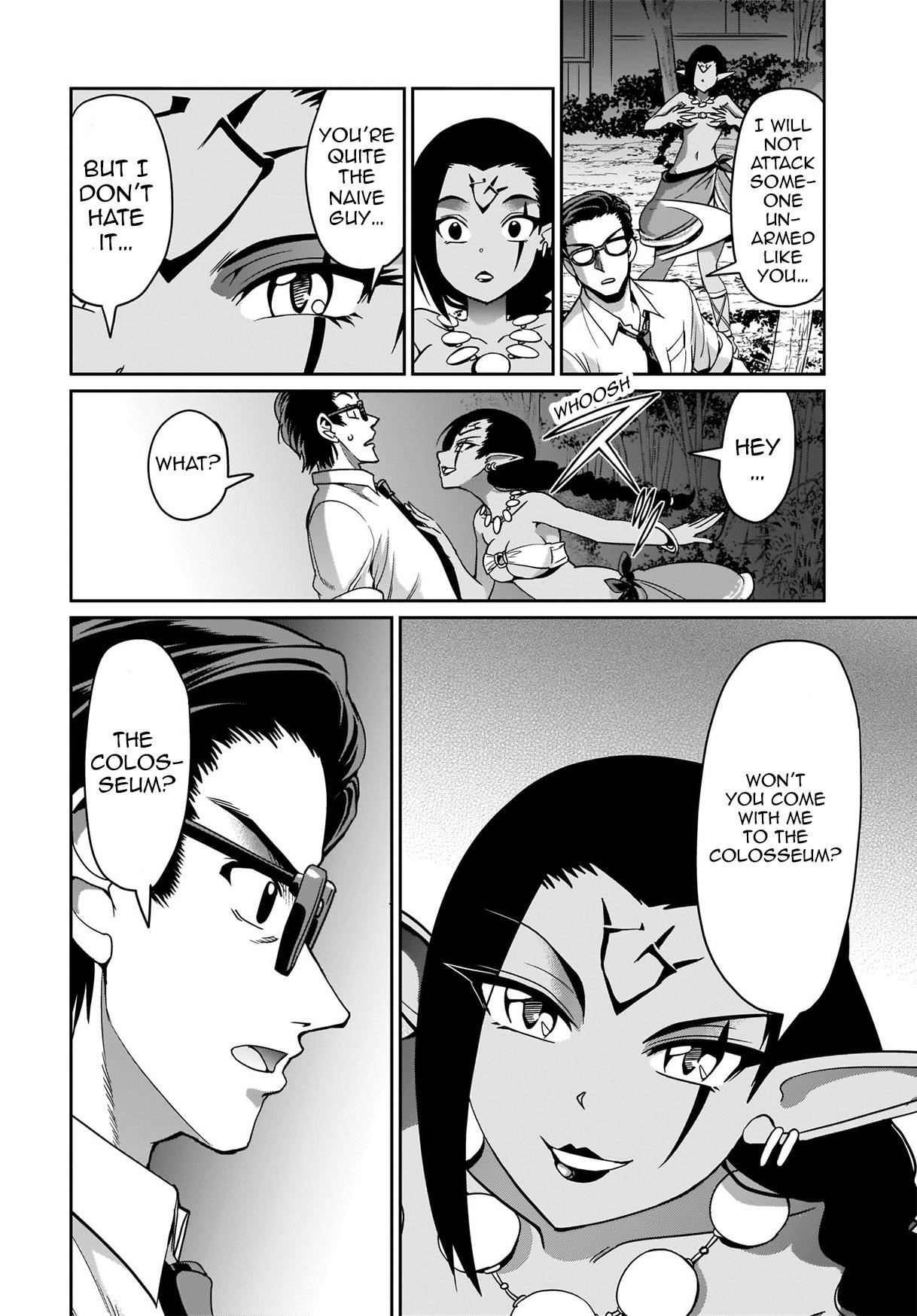 The gunner’s life of a middle-aged man summoned to another world and armed with a rifle: an airsoft addicted salaryman returns to the alternative world after work Chapter 4 - Page 20 in English