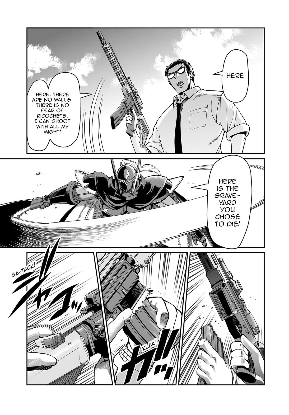 The gunner’s life of a middle-aged man summoned to another world and armed with a rifle: an airsoft addicted salaryman returns to the alternative world after work Chapter 48 - Page 19 in English