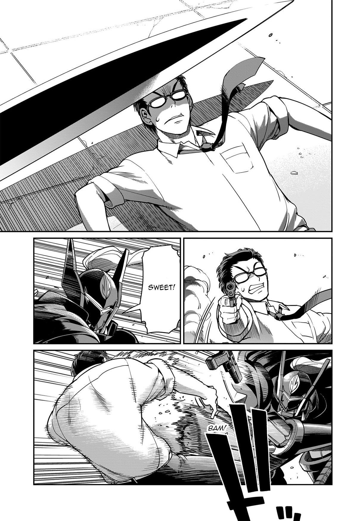 The gunner’s life of a middle-aged man summoned to another world and armed with a rifle: an airsoft addicted salaryman returns to the alternative world after work Chapter 49 - Page 14 in English