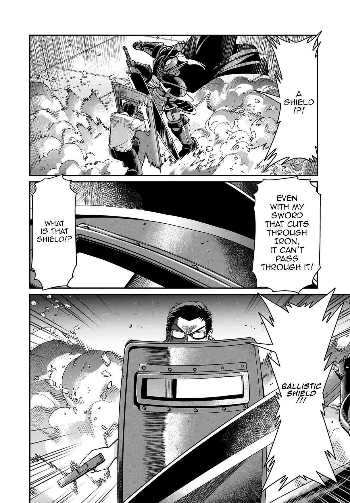 The gunner’s life of a middle-aged man summoned to another world and armed with a rifle: an airsoft addicted salaryman returns to the alternative world after work Chapter 49 - Page 19 in English