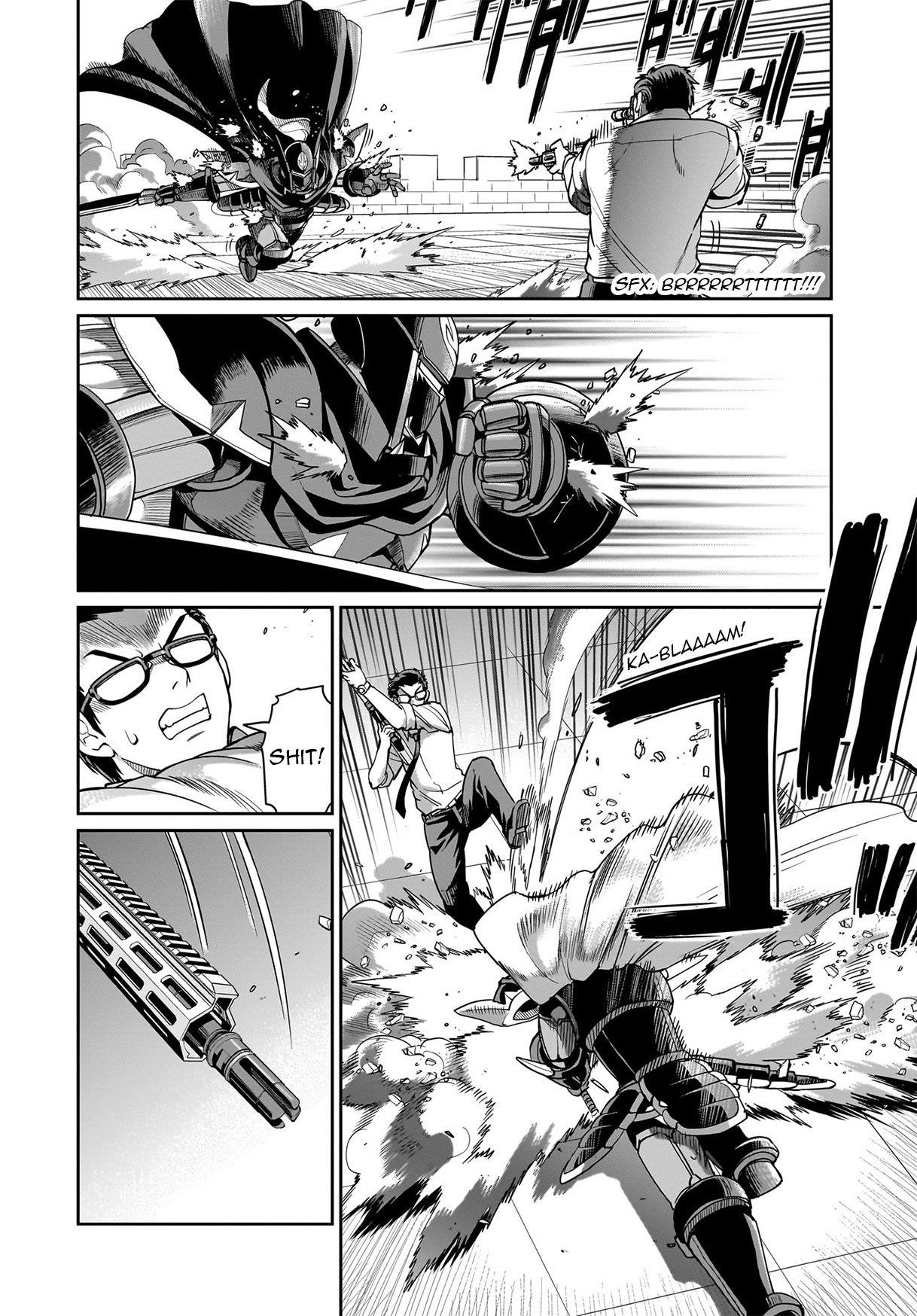 The gunner’s life of a middle-aged man summoned to another world and armed with a rifle: an airsoft addicted salaryman returns to the alternative world after work Chapter 49 - Page 3 in English