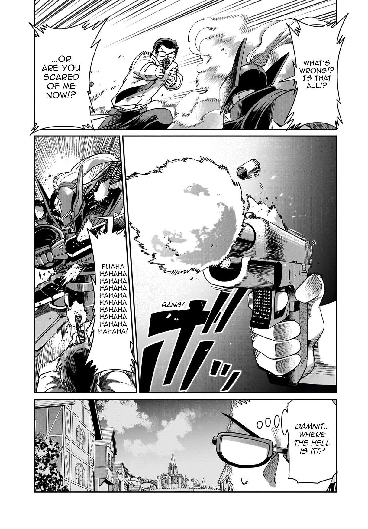 The gunner’s life of a middle-aged man summoned to another world and armed with a rifle: an airsoft addicted salaryman returns to the alternative world after work Chapter 49 - Page 8 in English